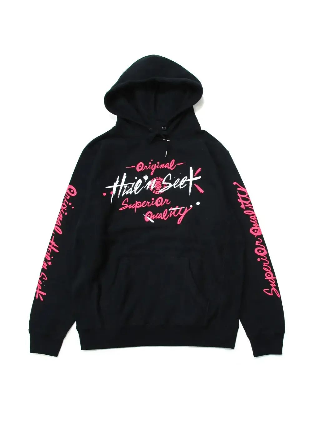 HIDE AND SEEK - ×TENDERLOIN HOODED SWEATSHIRT-1 (BLACK