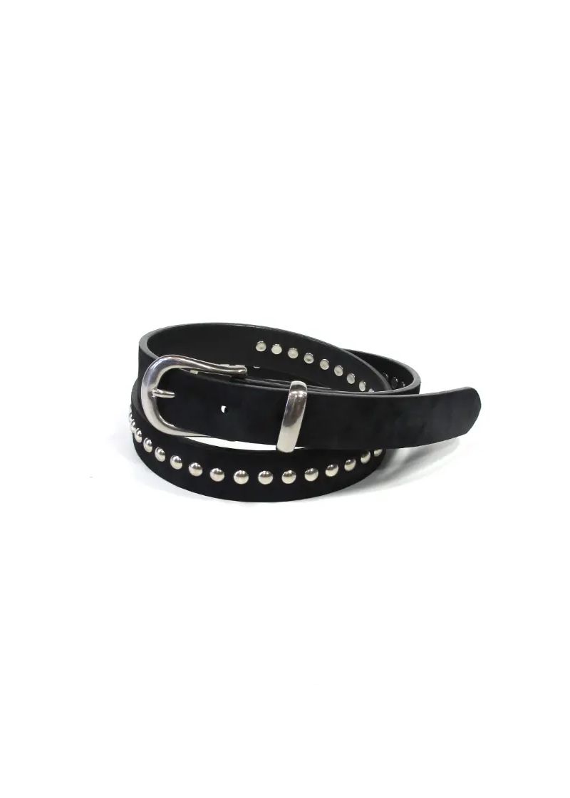MINEDENIM - Suede Leather Studs Belt / ナロータイプ スウェード