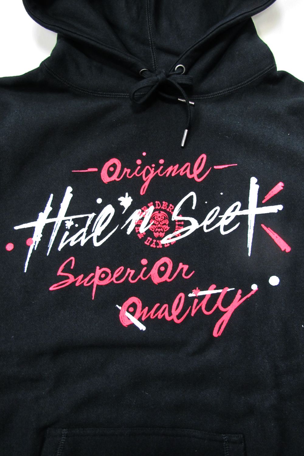 HIDE AND SEEK - ×TENDERLOIN HOODED SWEATSHIRT-1 (BLACK