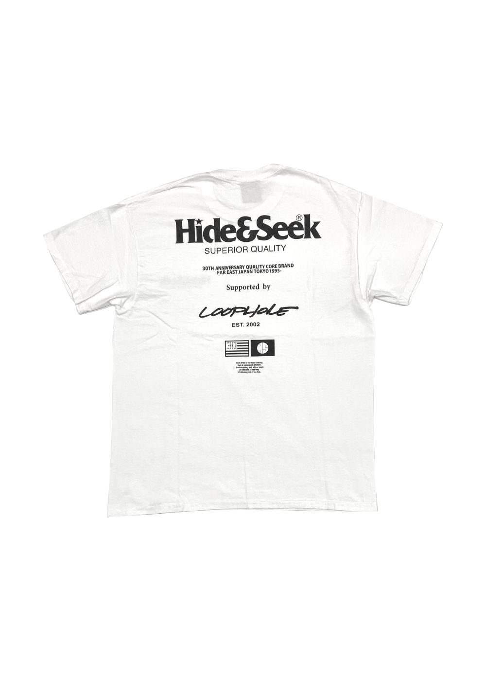 HIDE AND SEEK - HideandSeek x “H&S DEALER” 30th S/S Tee (WHITE