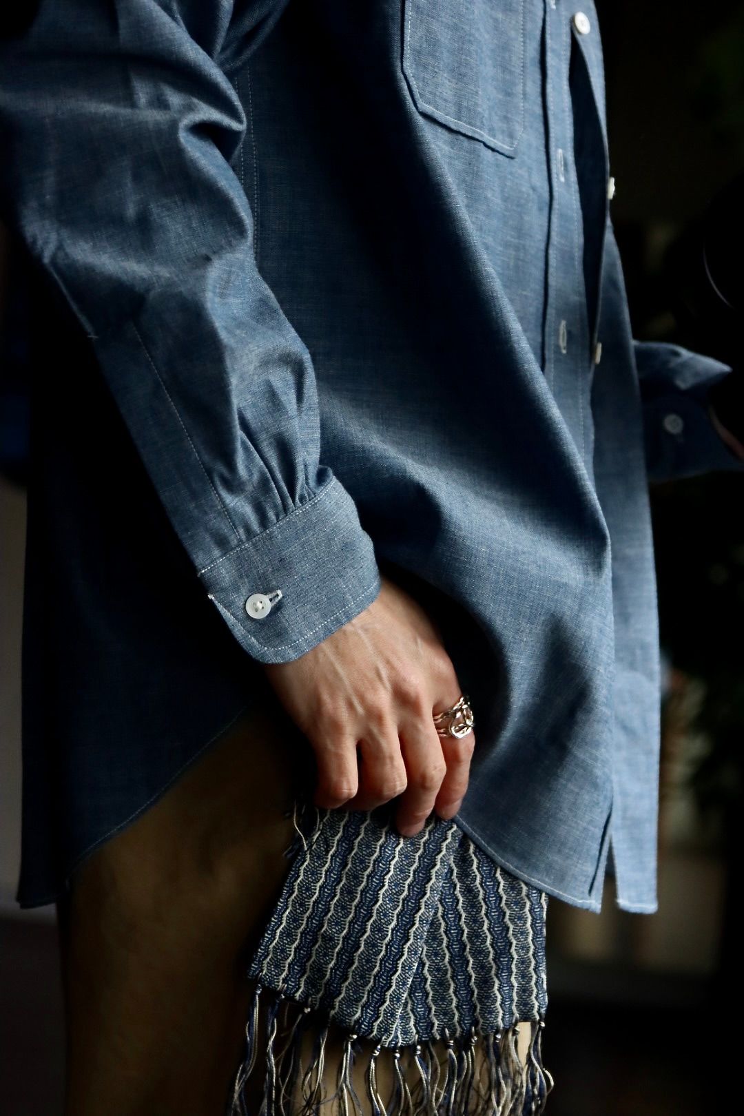A.PRESSE - アプレッセ23SSシャツ Rigid Chambray Shirt(23SAP-02-02H