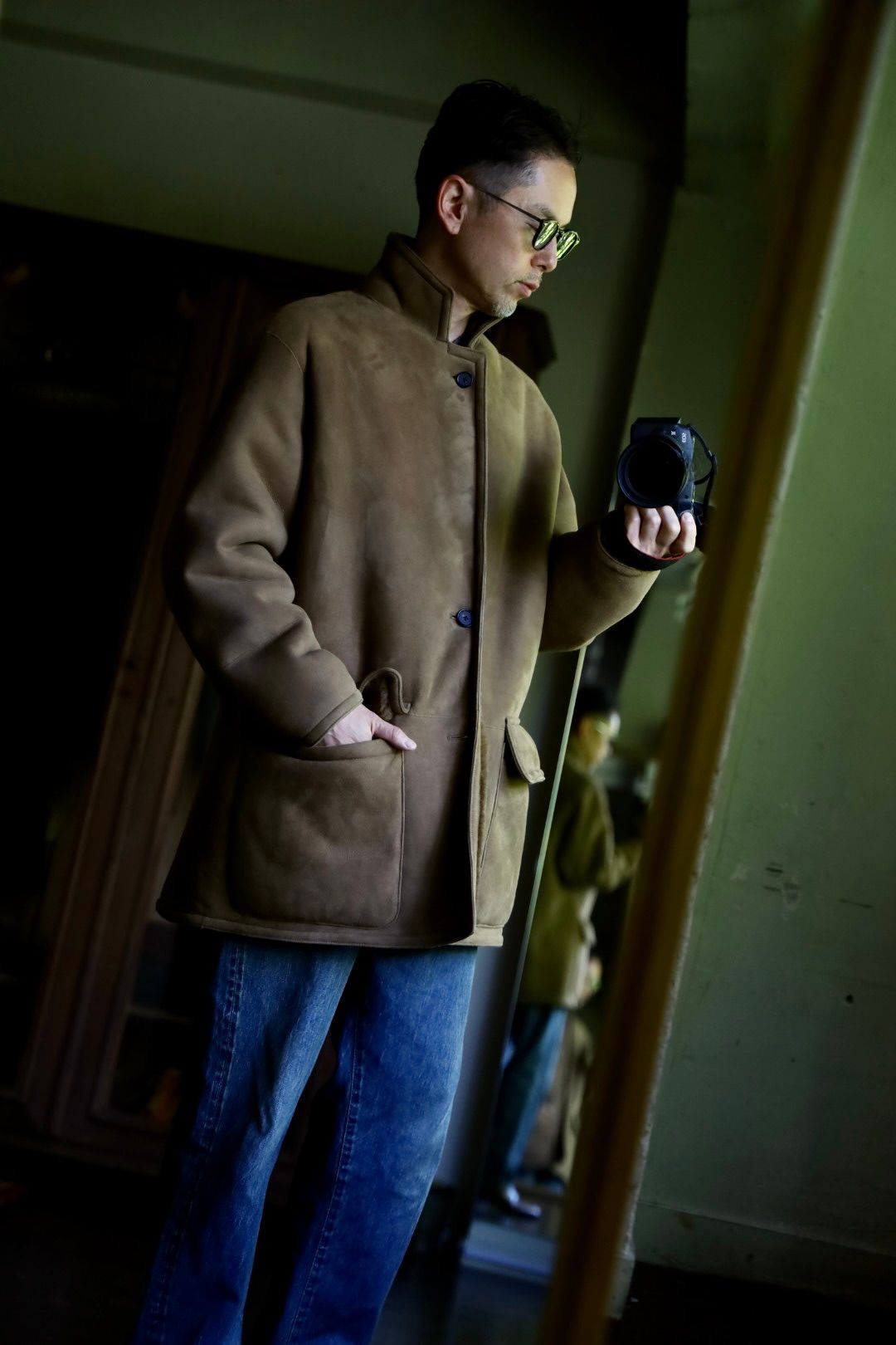 A.PRESSE Mouton Coatスタイル | 5746 | MARK