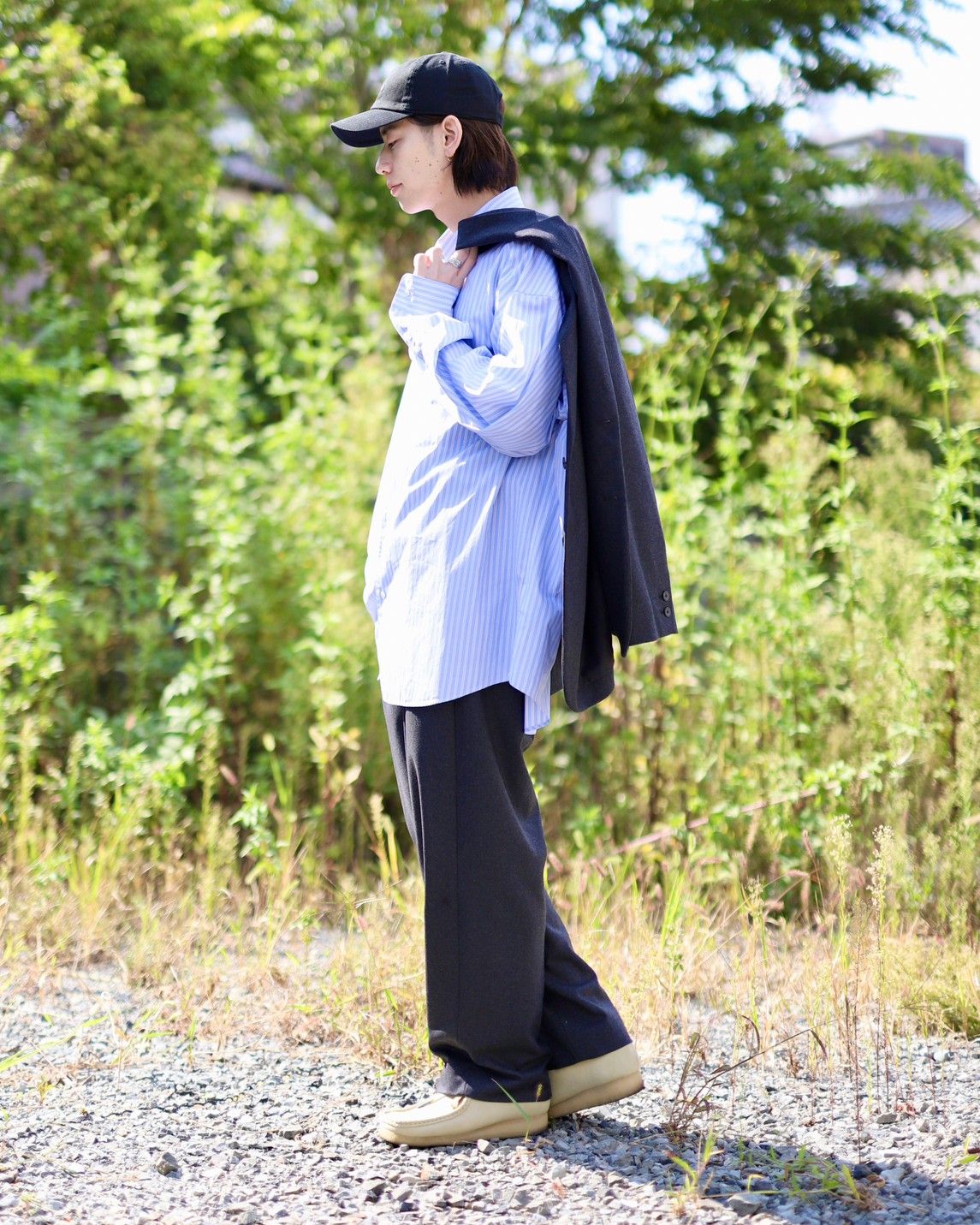 ATON エイトン 23AW MERINO COLLEGE FLANNEL セットアップスタイル