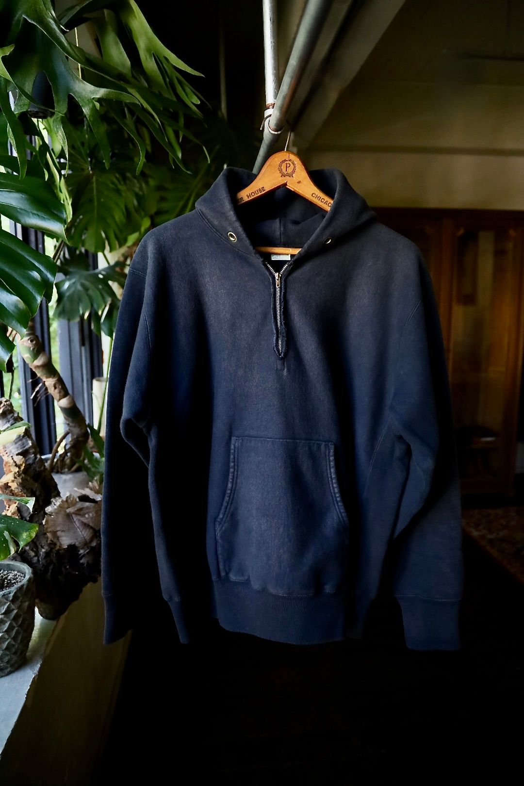 A.PRESSE - アプレッセ Vintage Half Zip Sweat Hoodie (24AAP-05-07K