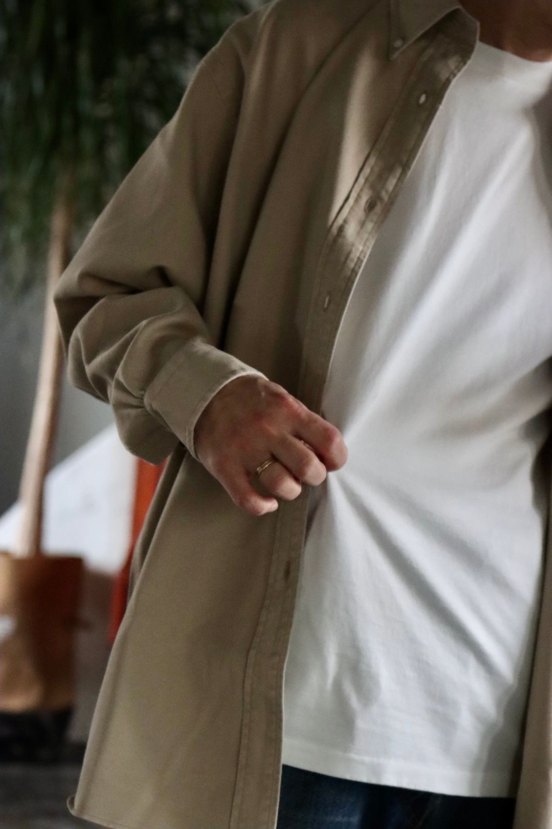 A.PRESSE BD Shirt(22SAP-02-02H)BEIGE style. | 2199 | MARK