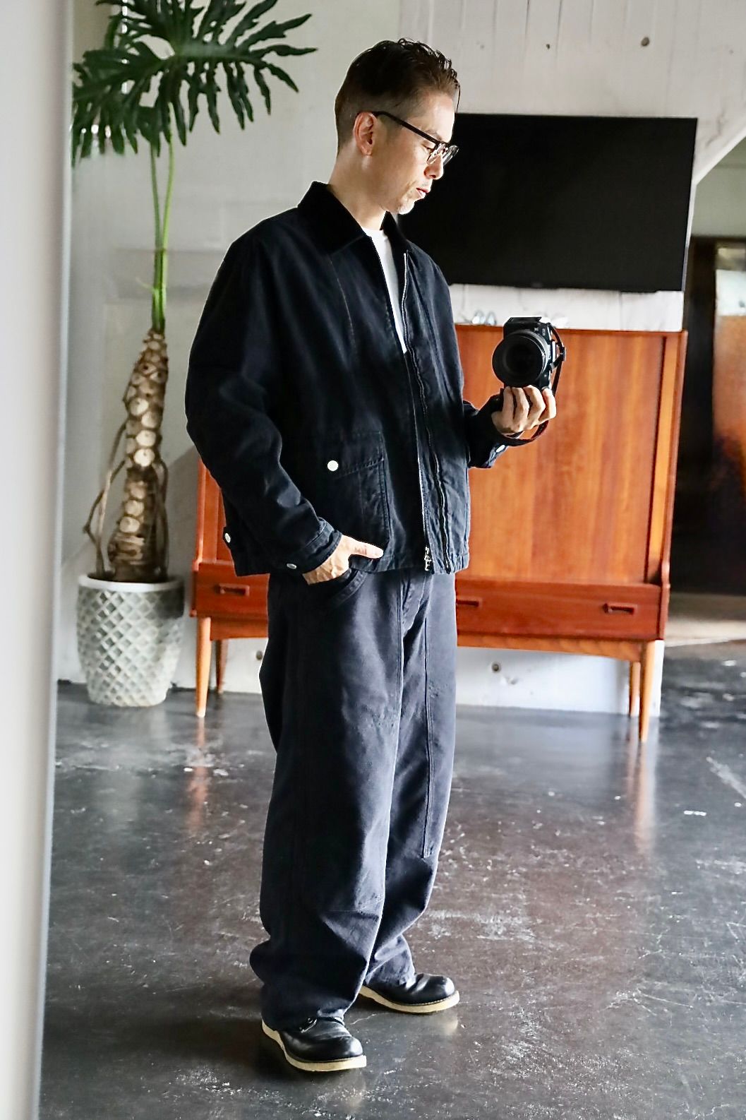 COMME des GARCONS HOMME 綿オックスジャケットスタイル.2025.9.5