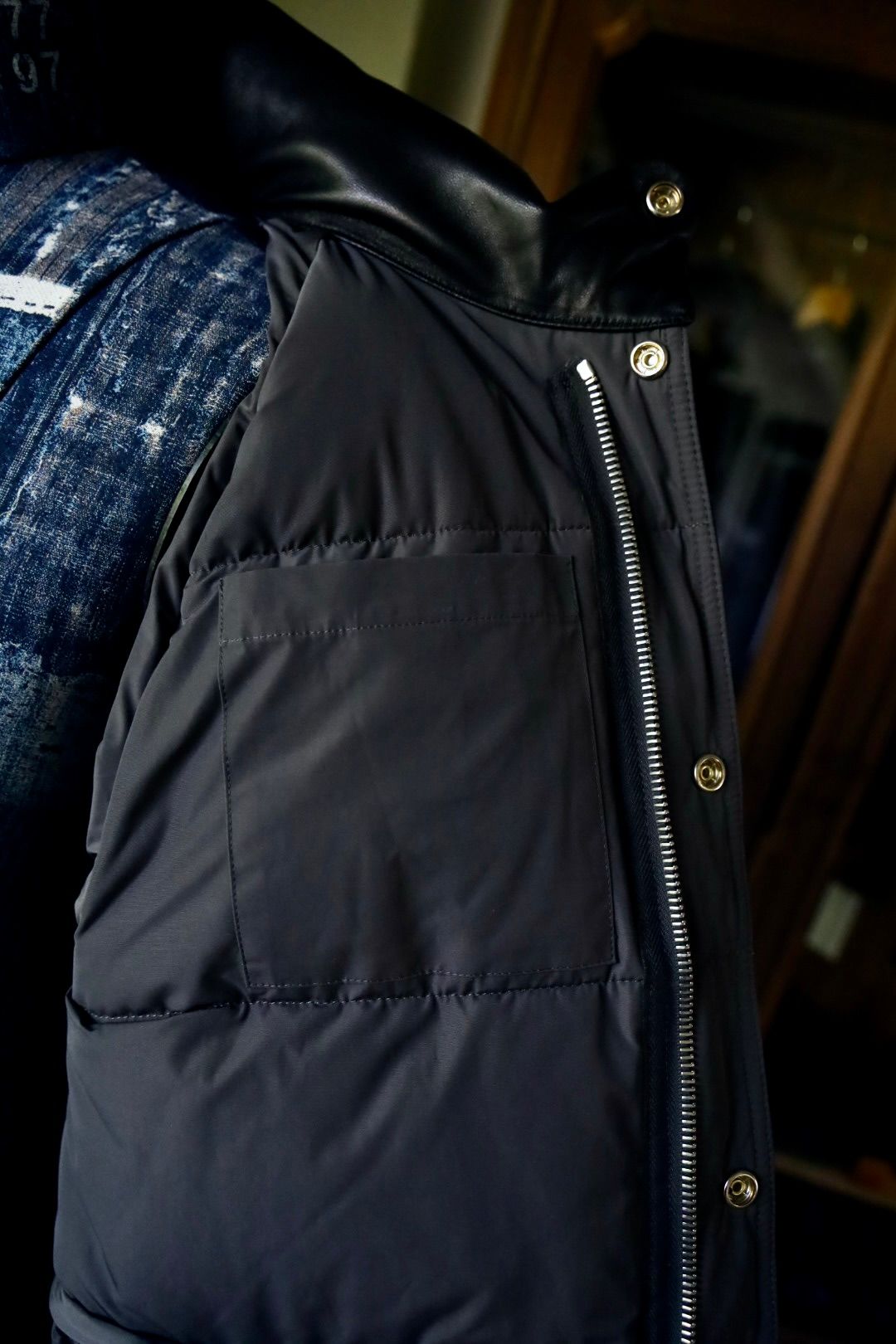 A.PRESSE - アプレッセ Leather Down Jacket(24AAP-01-01H)BLACK☆11月