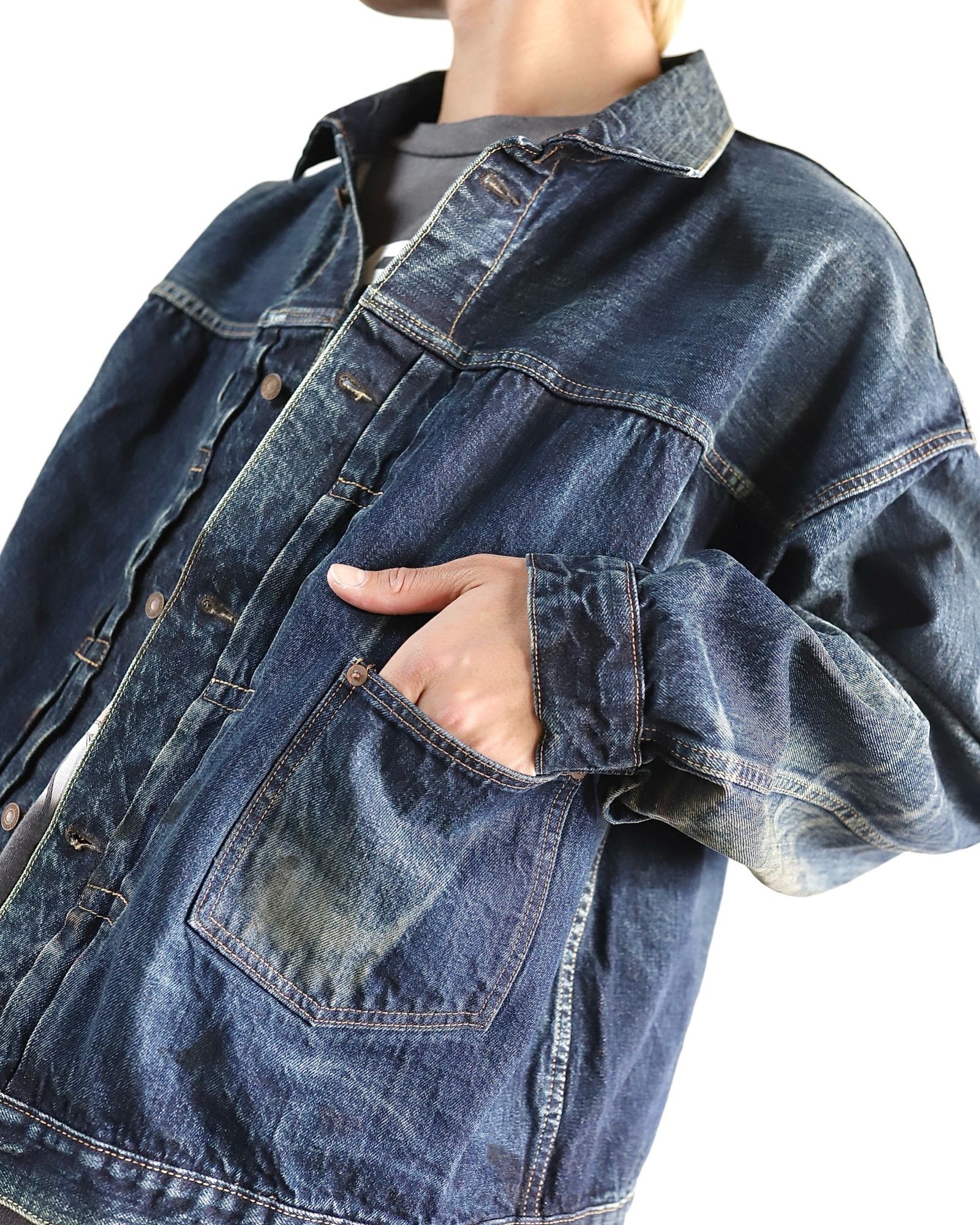 セントマイケル 24SS ベルベルジンコラボデニムジャケット FIRST DENIM