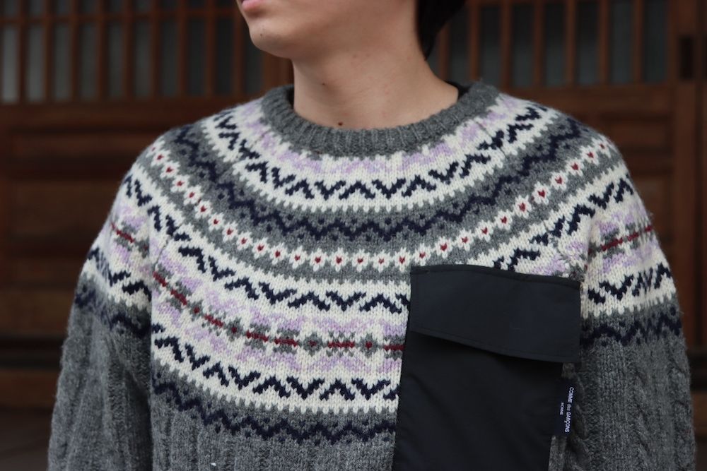 COMME des GARCONS HOMME ノルディック柄ニット(HH-N002) style