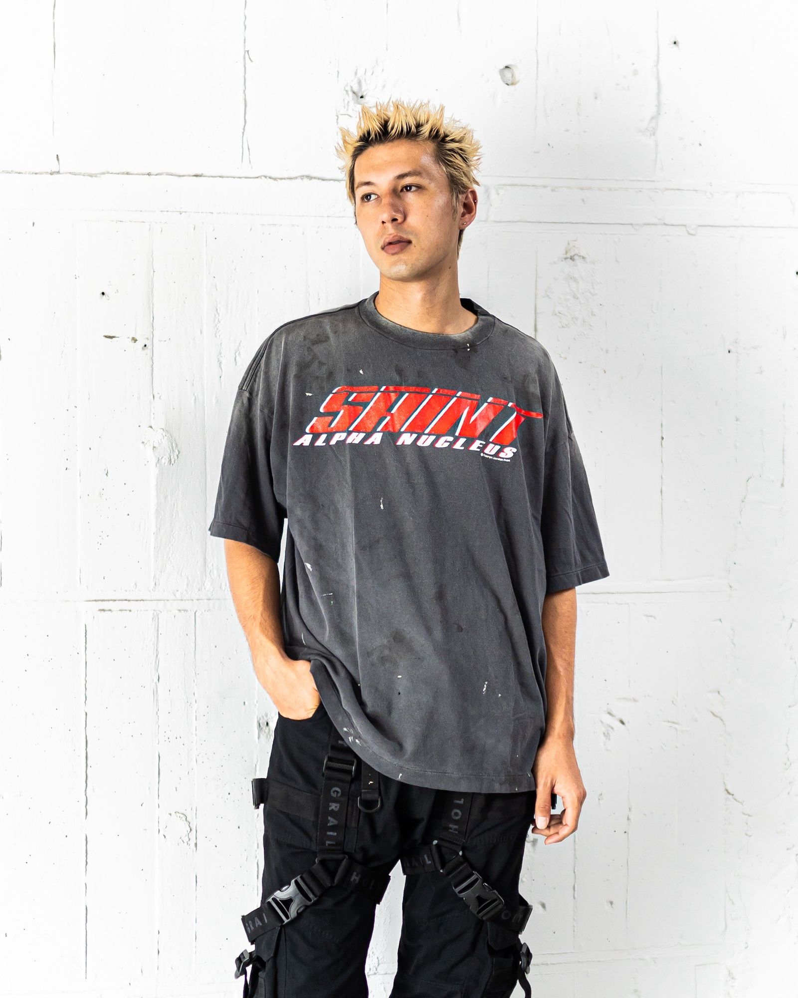 SAINT M×××××× - セントマイケル Tシャツ MIGHTY SAINT SS TEE(SM-HR1