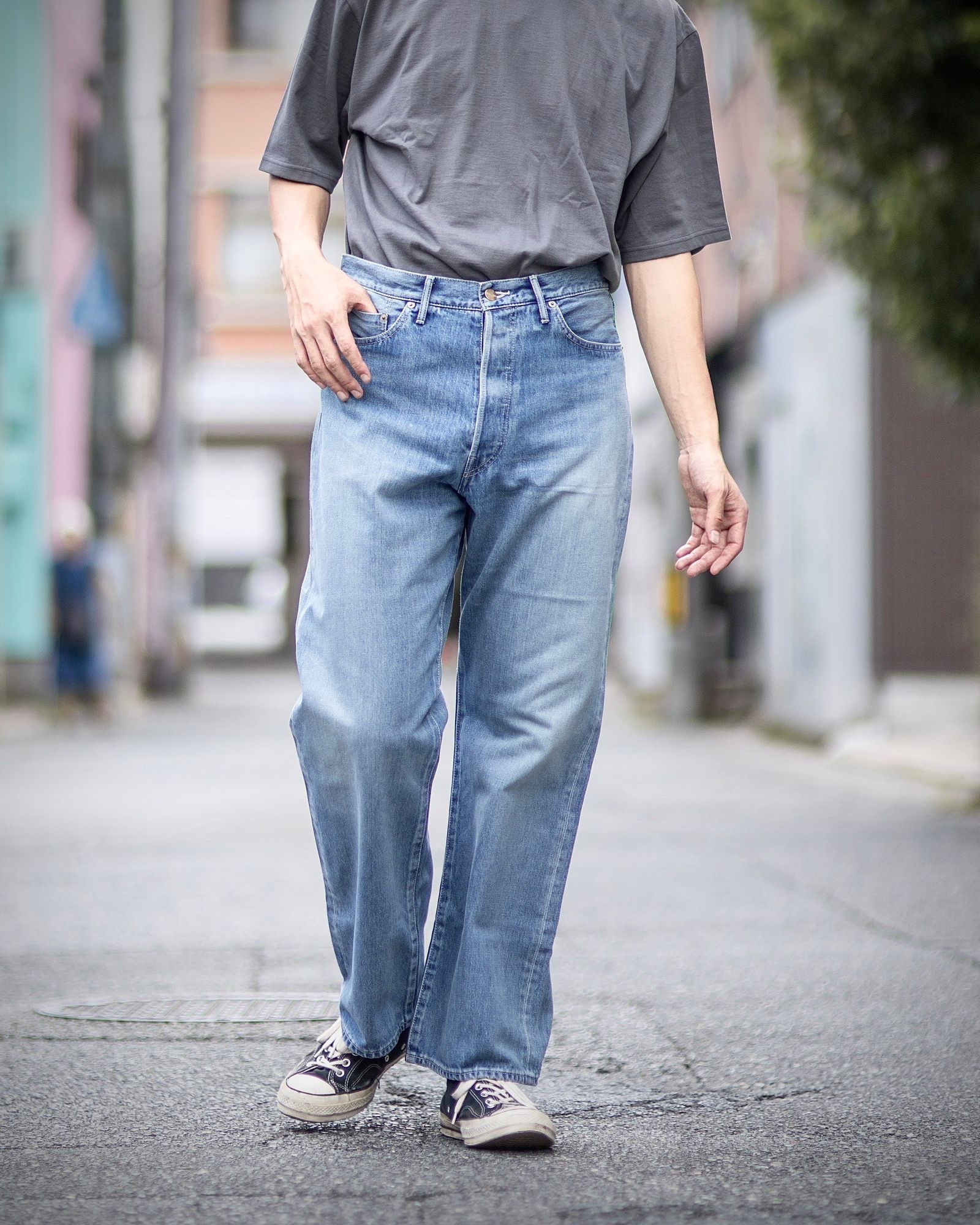 Graphpaper - グラフペーパー Selvage Denim Five Pocket wide