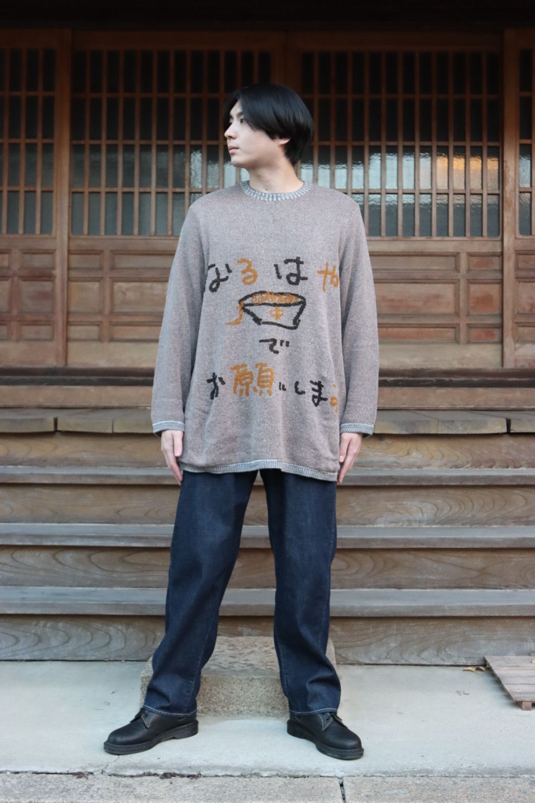 美品】ヨウジヤマモト ドライバーズニット ダブルジップ バイカラー