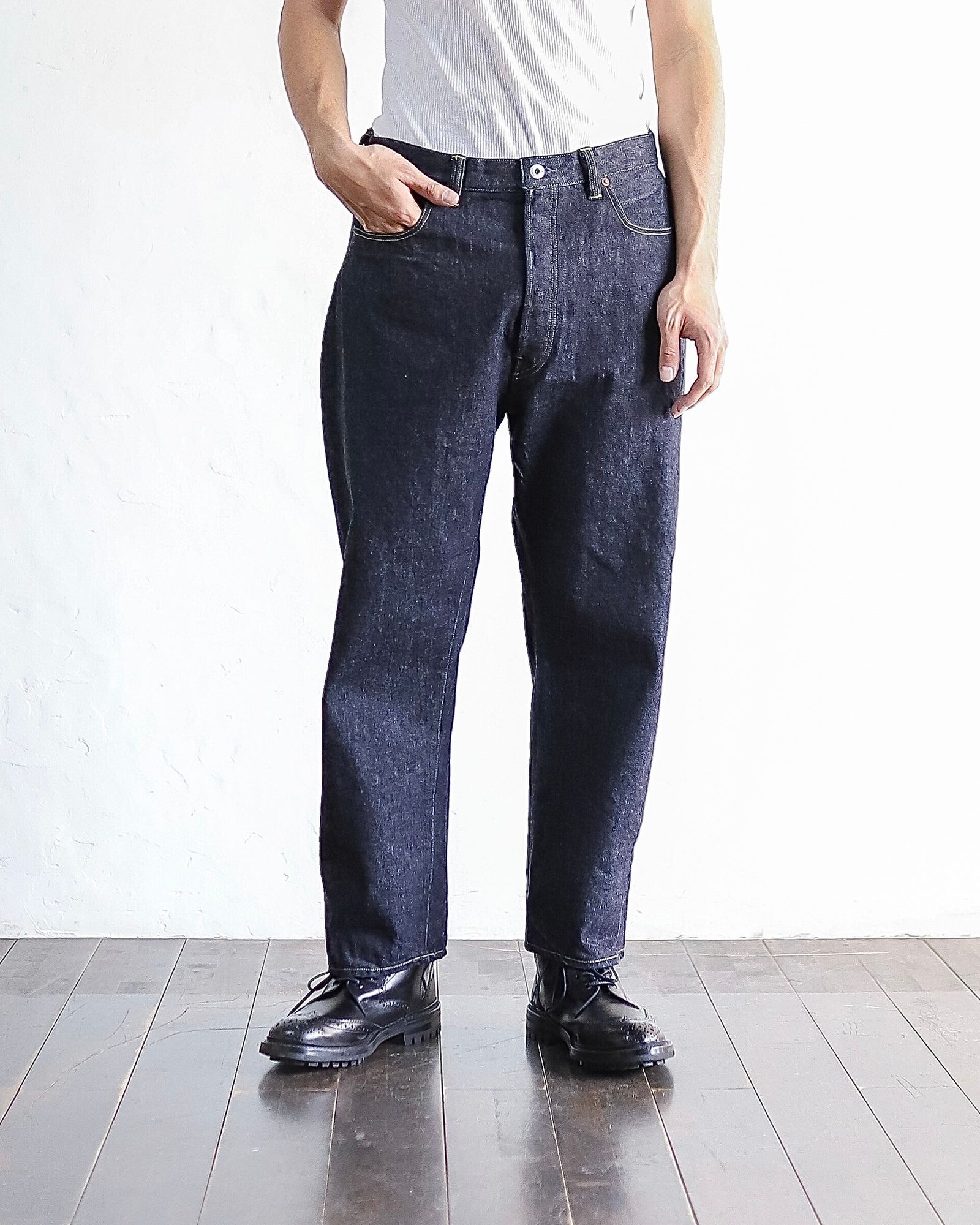 A.PRESSE - アプレッセ Washed Denim Wide Pants(AP-4001)INDIGO | MARK