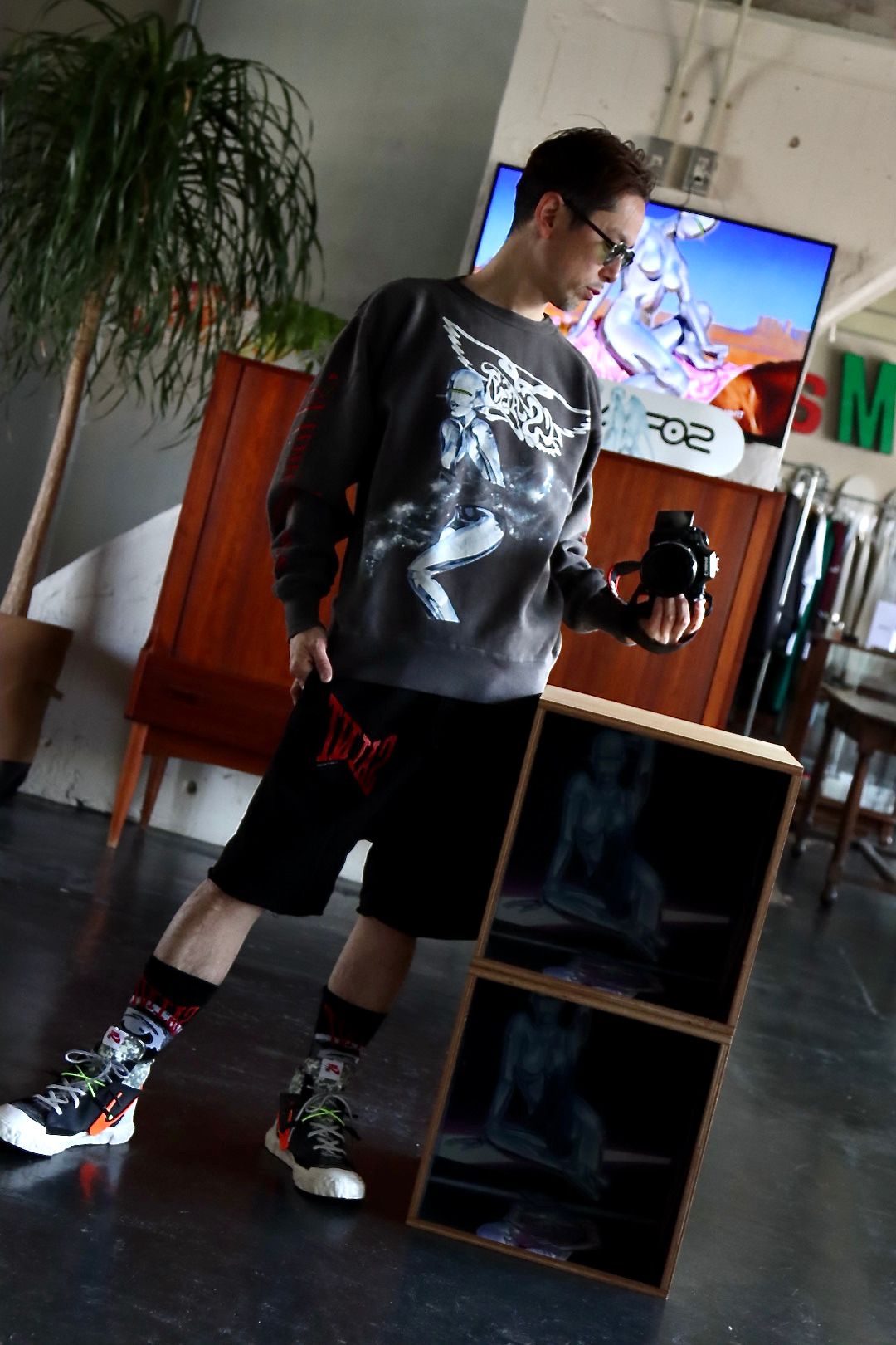 セントマイケル22SS SWEAT SHIRT SORAYAMA