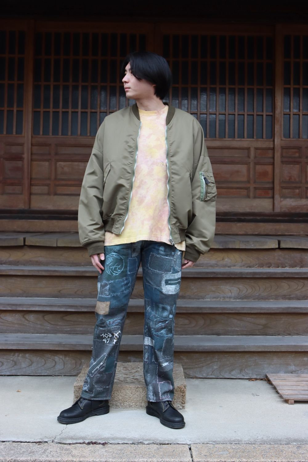 doublet VEGETABLE DYED MA-1(22SS13BL132) style.2022.1.16 | 2191 | MARK