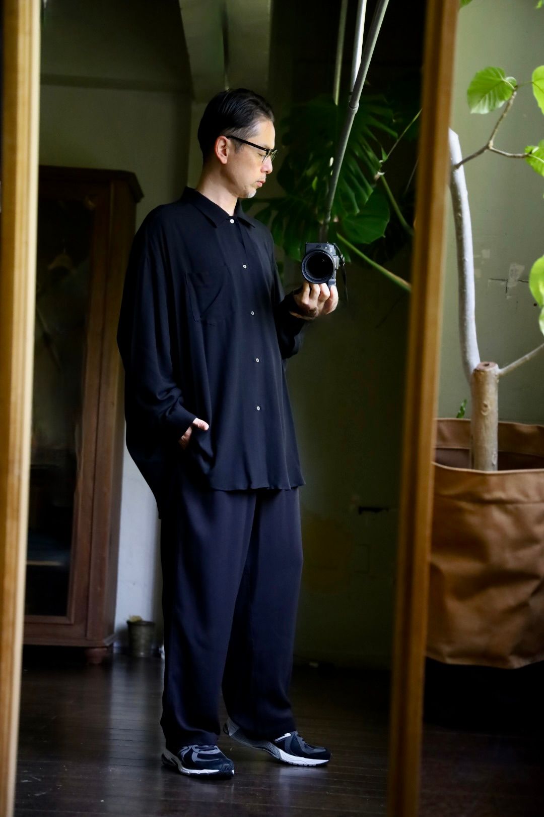 Graphpaper - グラフペーパー SIDOGRAS Twill Viscose Oversized