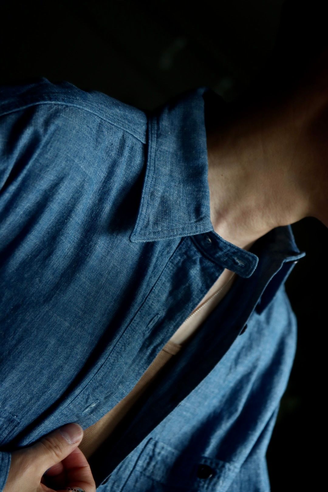 A.PRESSE - アプレッセ23AWシャツ BB Washed Chambray Shirt(23SAP-02