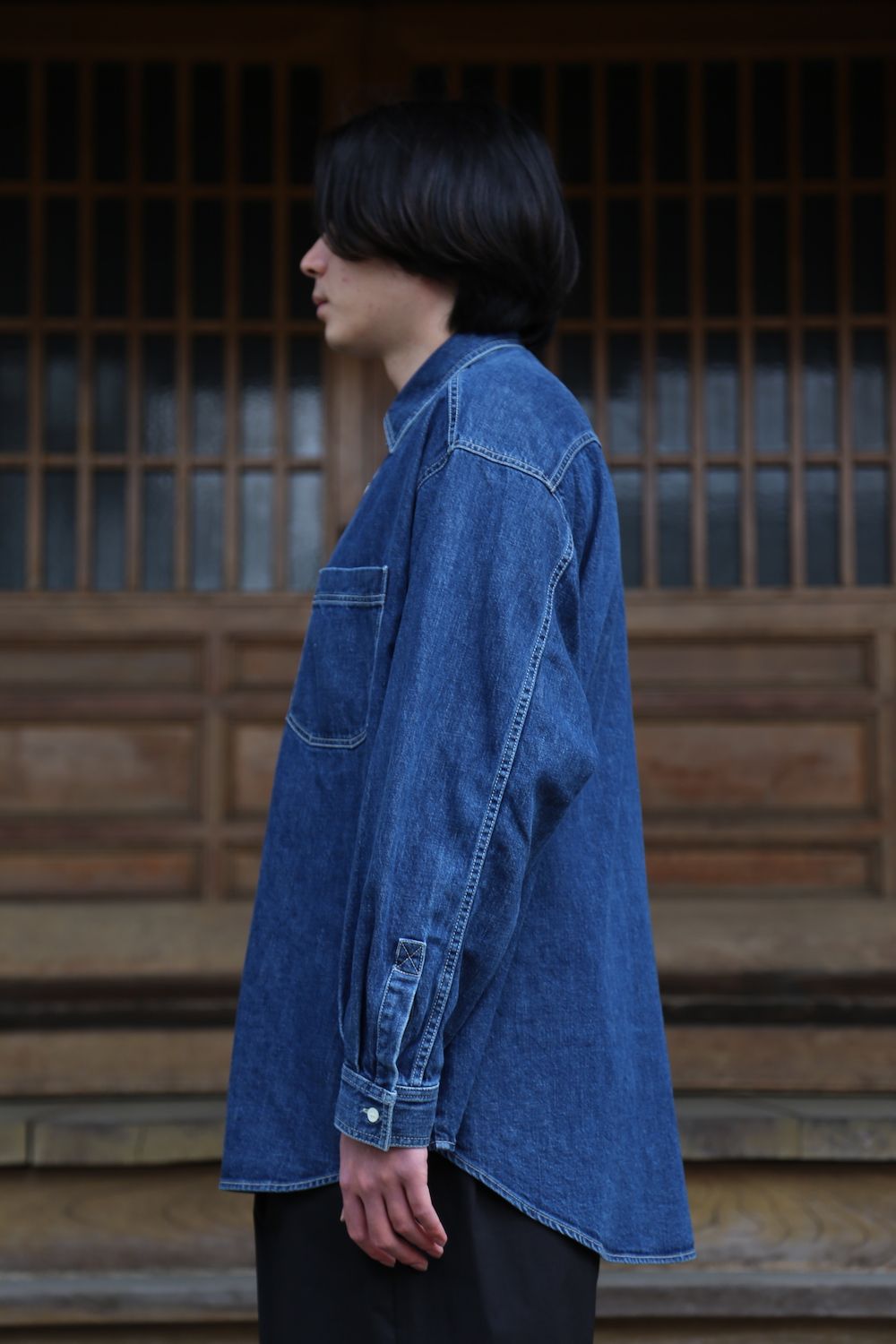 Graphpaper Denime Regular Collar Shirt style.2021.2.20. | 1559 | MARK