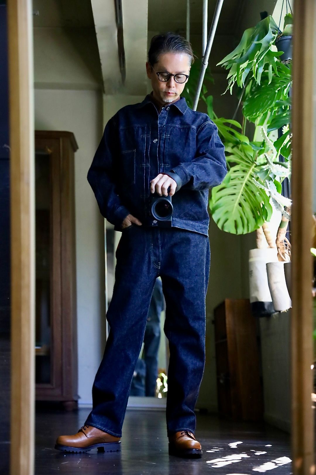 A.PRESSE - アプレッセ Washed Denim Wide Pants(AP-4001)ONE WASH | MARK