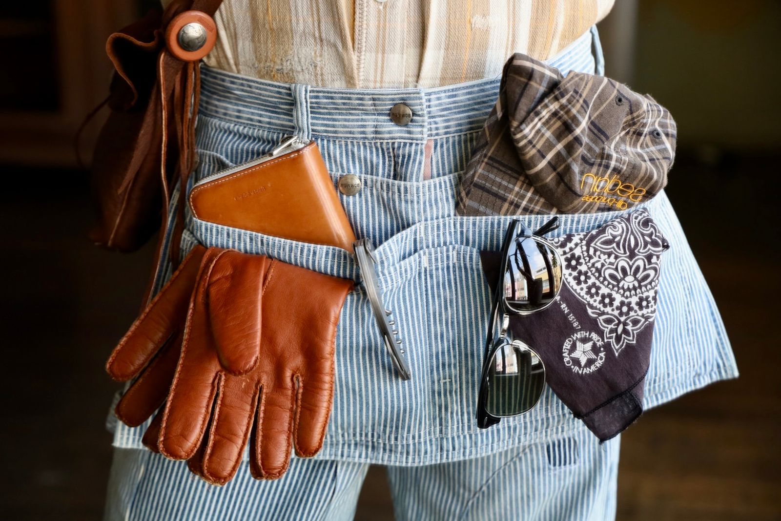 BOWWOW - BOW WOW バウワウ HICKORY PAINTER PANTS with SEPARATE