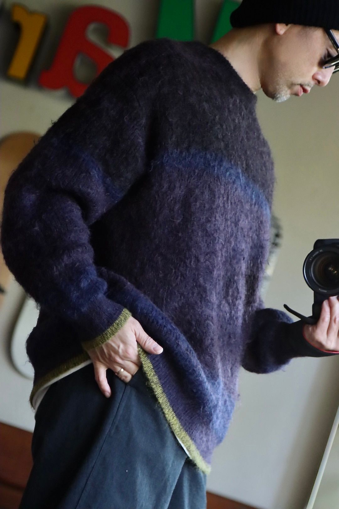 YOKE ヨーク22AW STILL BORDER CREWNECKスタイル.2022.10.24. | 2881