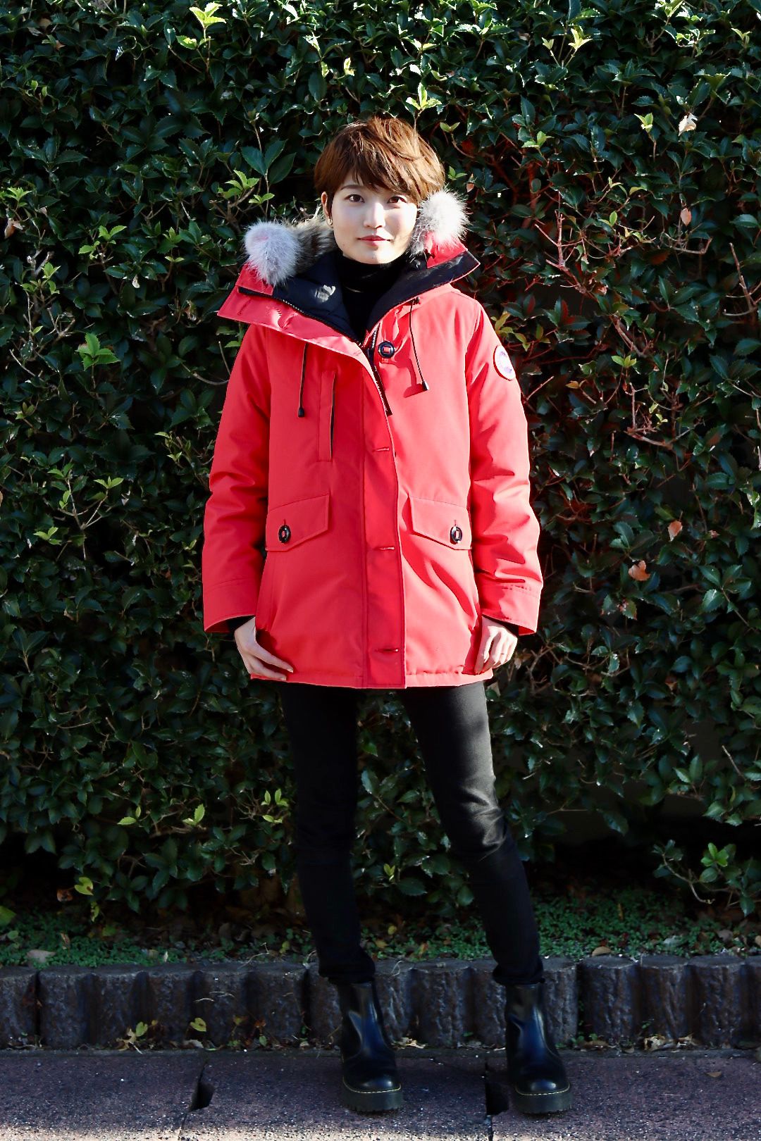 カナダグース ダウン シタデル レッド 赤 正規品 美品 クリアランス