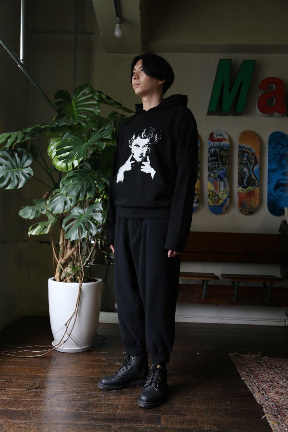 yohji yamamoto 裾リブパンツ(HX-T10-074) style.2021.8.24 | 1865 | MARK