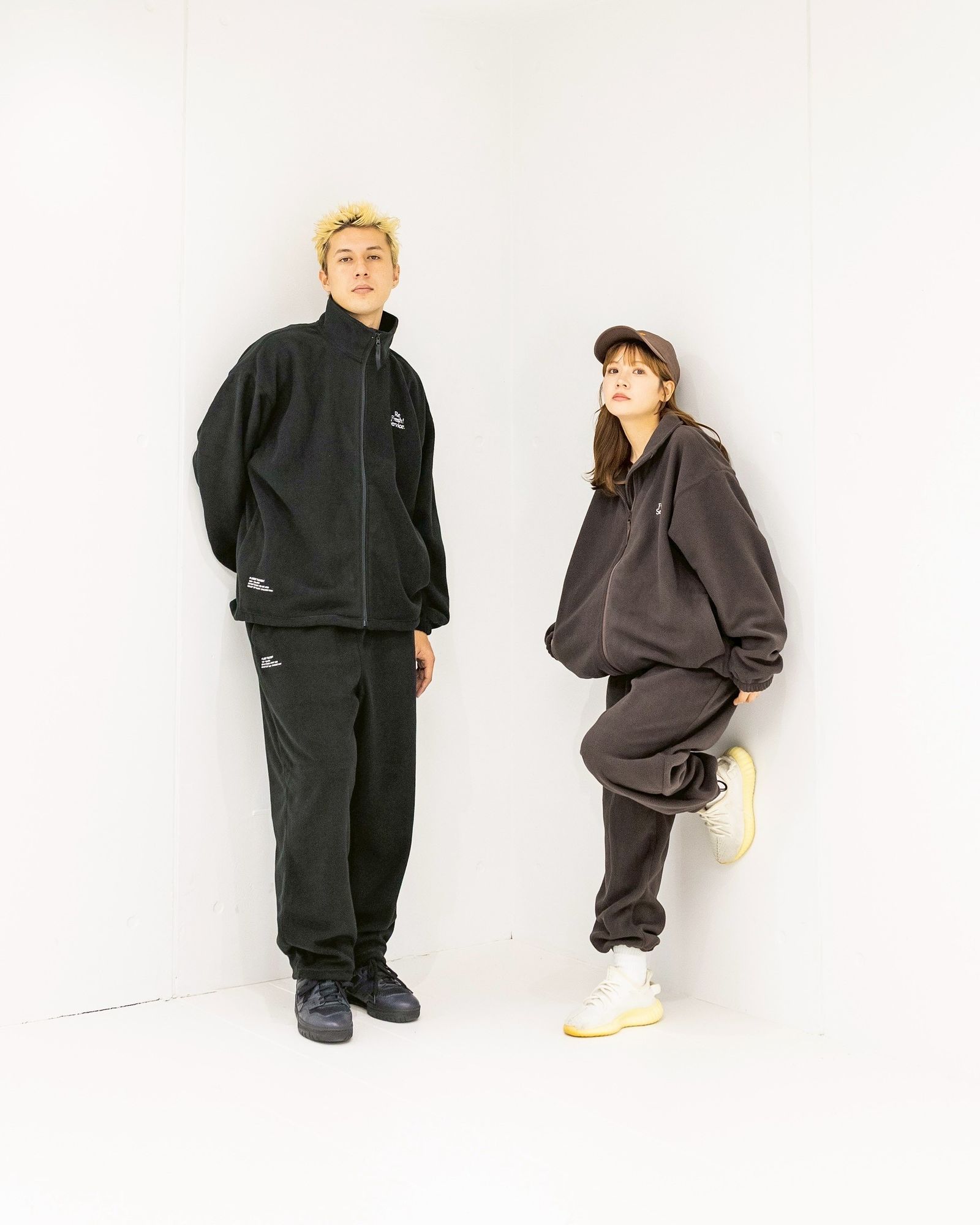 FreshService - ReFresh!Service. “FLEECE TRACK SUIT”(DARK BROWN) | MARK
