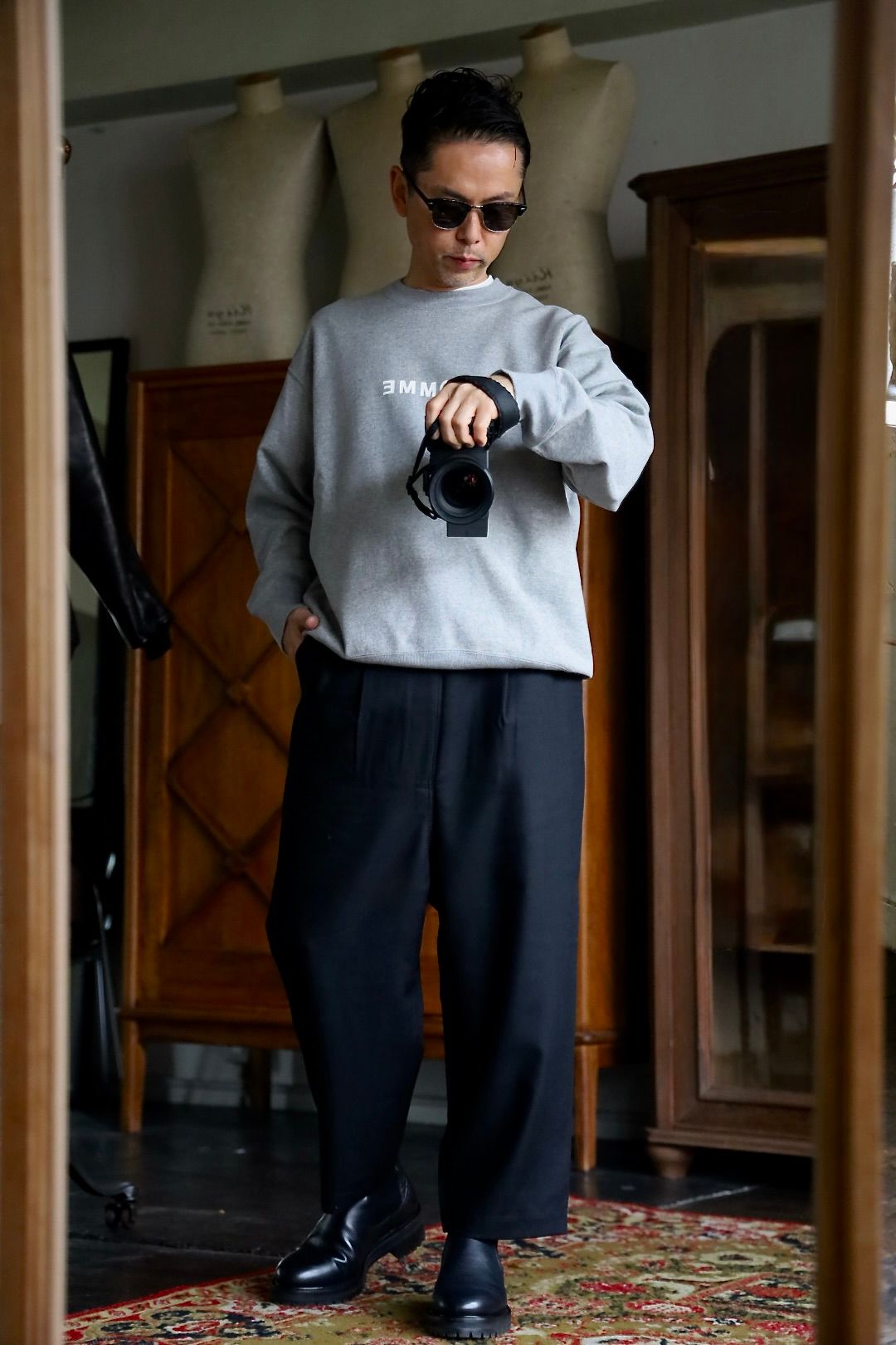 COMME des GARCONS HOMME - コムデギャルソンオム ウールギャバパンツ