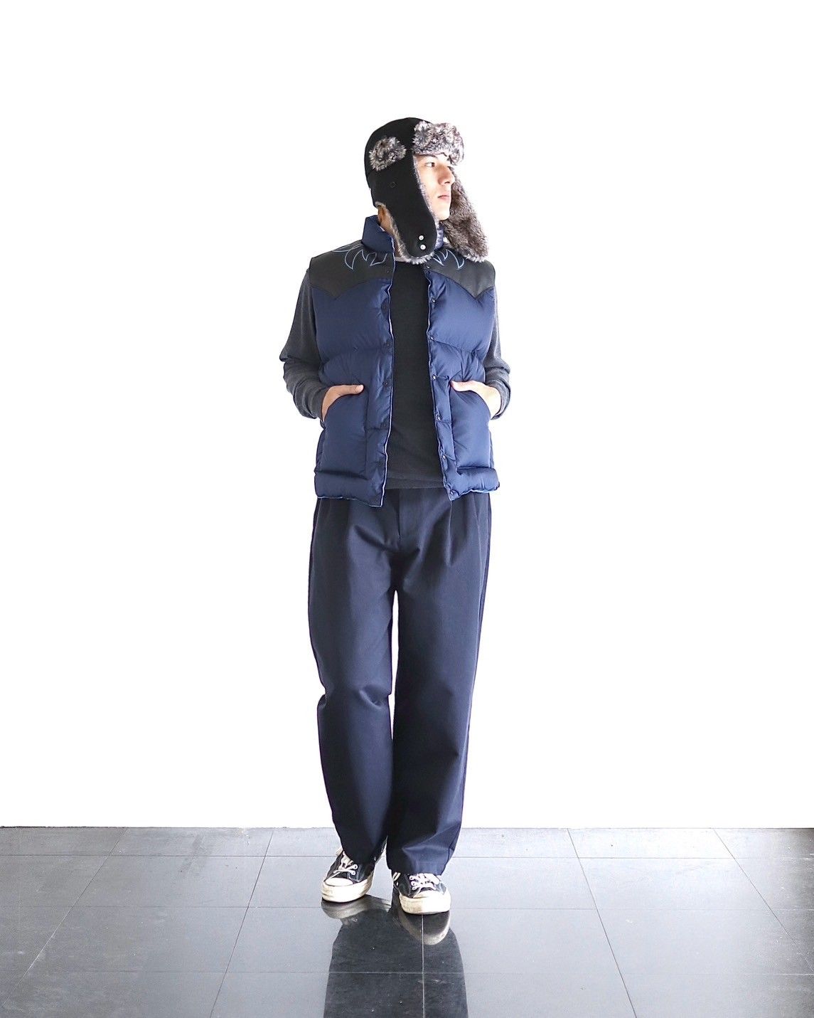 A.PRESSE アプレッセ Type.1 Silk Blend Chino Trousersスタイル