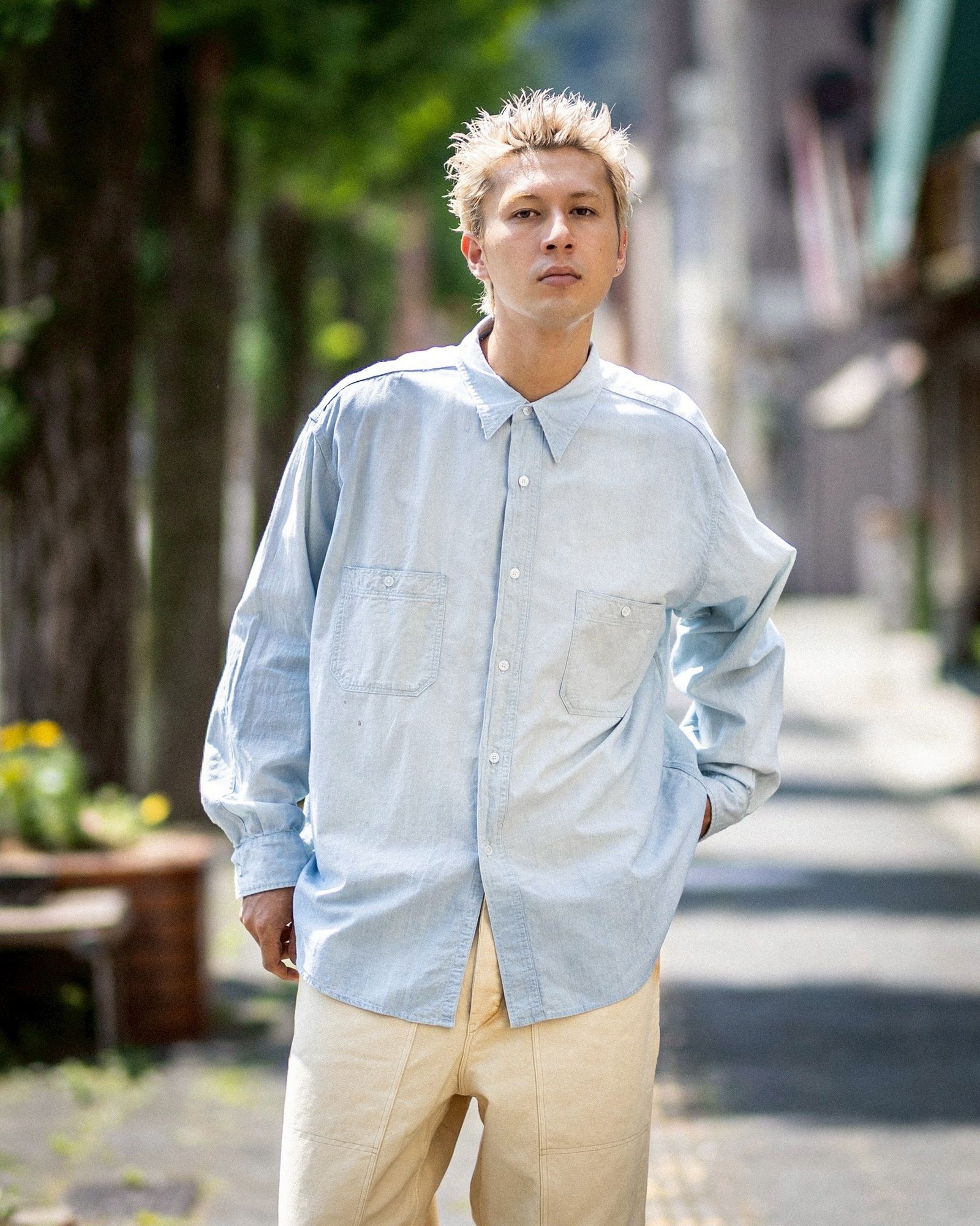 A.PRESSE Vintage Chambray Shirts ☆新作発売！ | 6830 | MARK