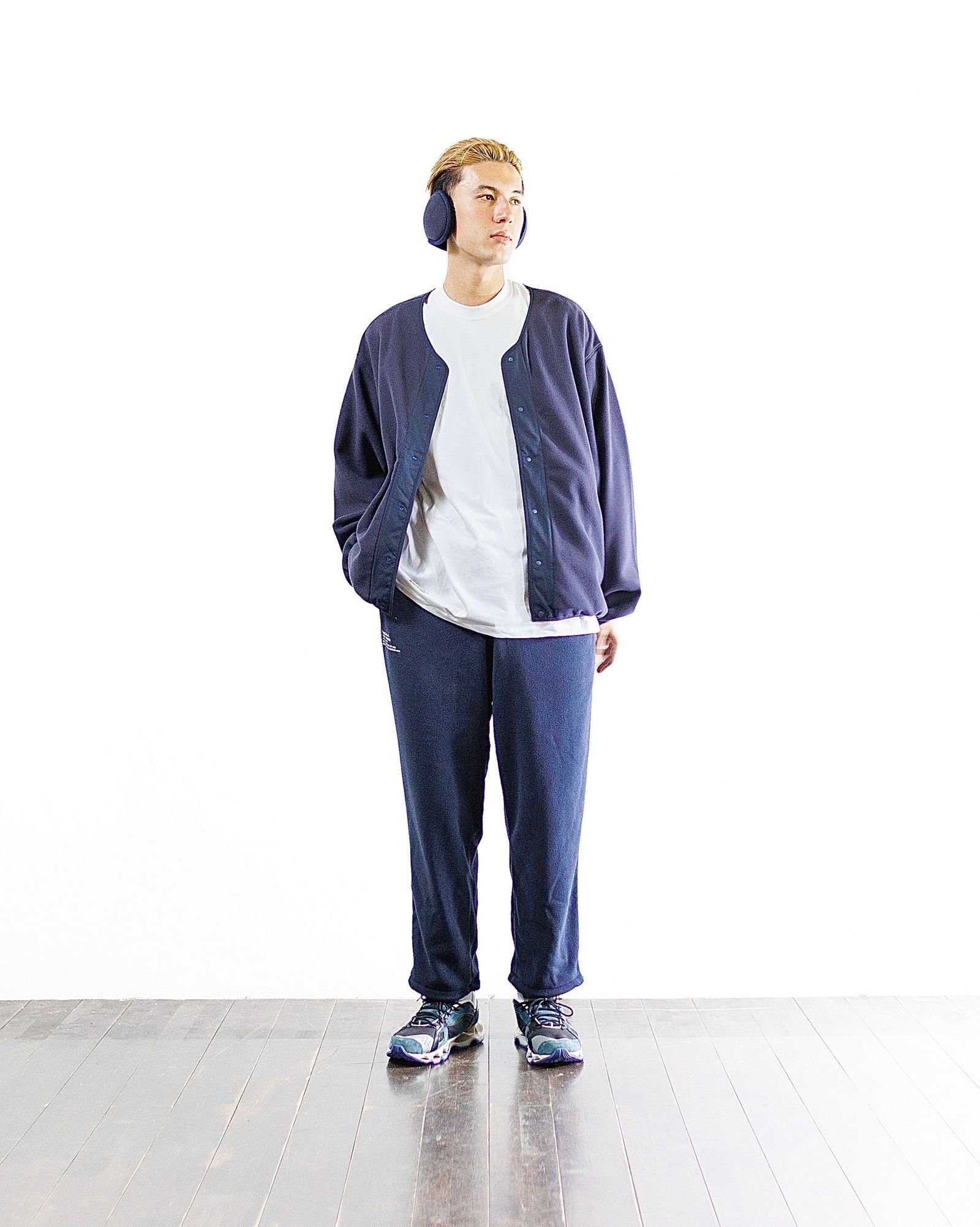 FreshService SYNTHETIC FLEECE CARDIGAN(NAVY)スタイル 10月5日(土