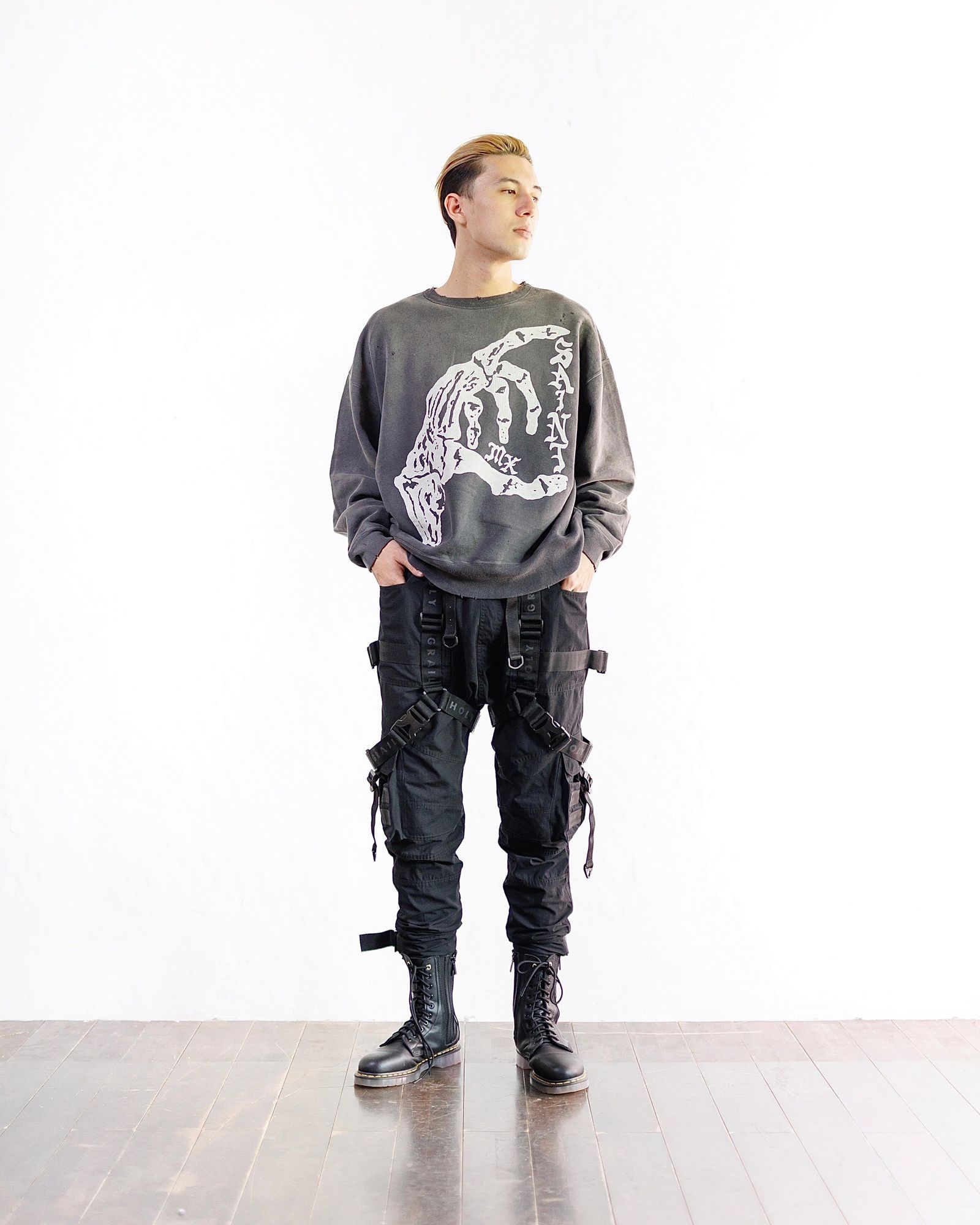 SAINT M×××××× - セントマイケル24AW BONE SAINT CREW SWT(SM-YS1-0000