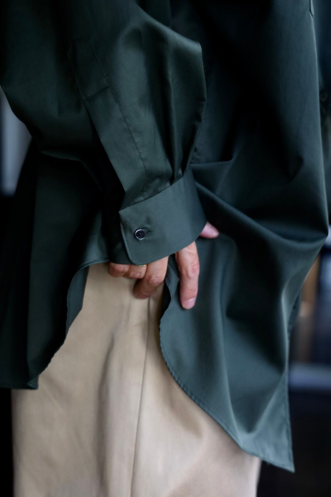 Graphpaper - グラフペーパー25AW Silicon Poplin Oversized Regular