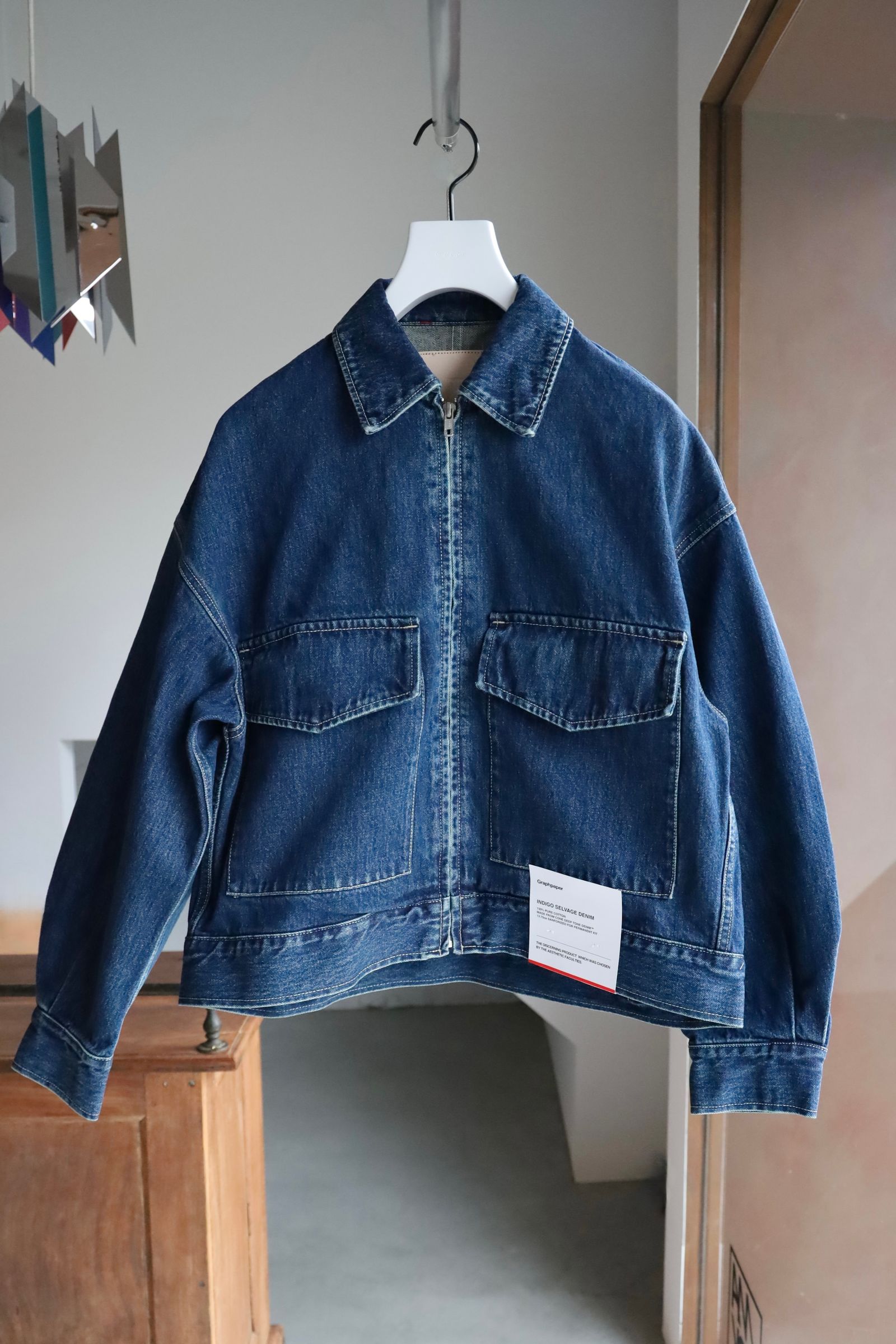 Graphpaper - Graphpaper 25AW Women's Selvage Denim Zip Jacket