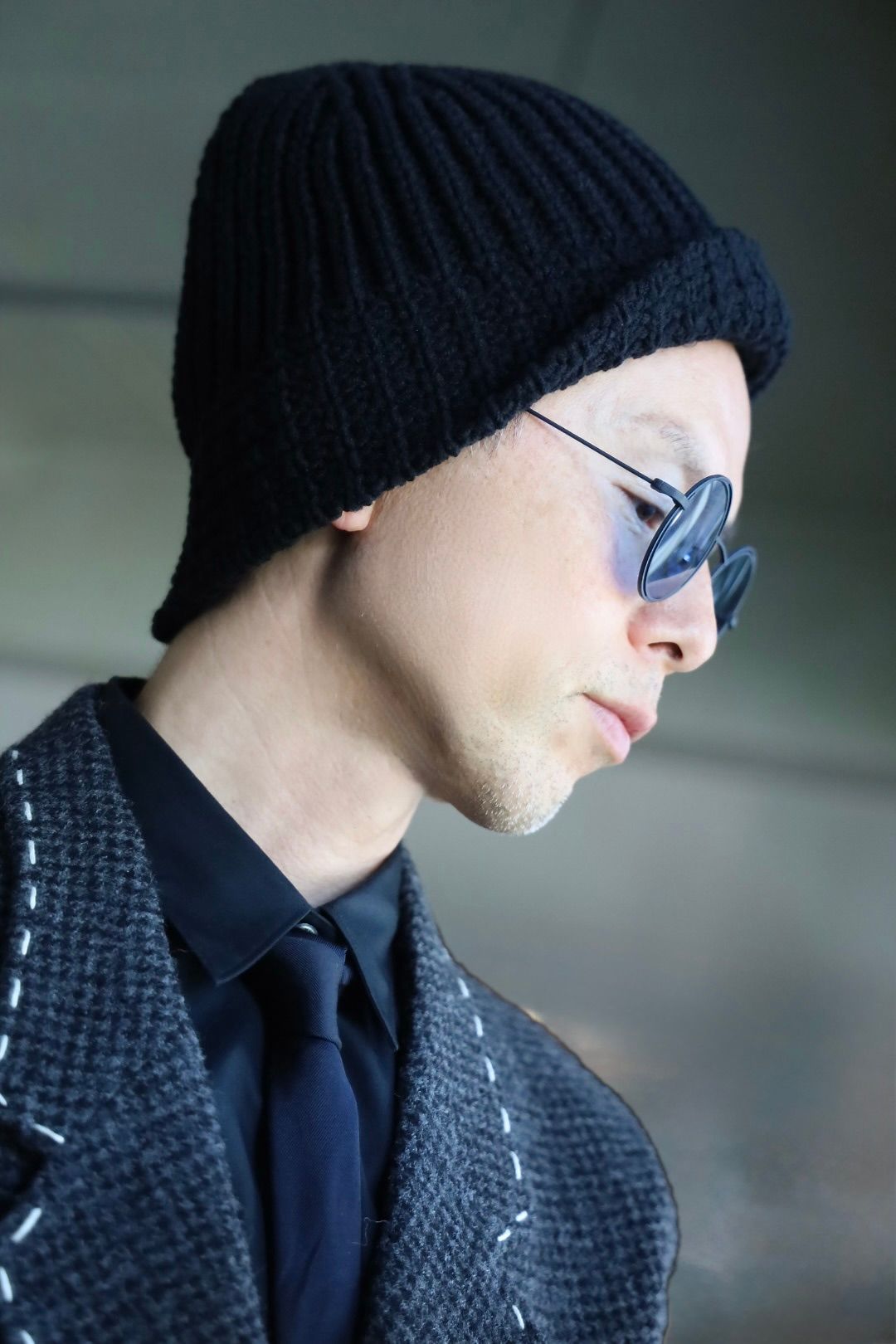 yohji yamamoto - Yohji Yamamoto POUR HOMME 25AWニットハット (HL