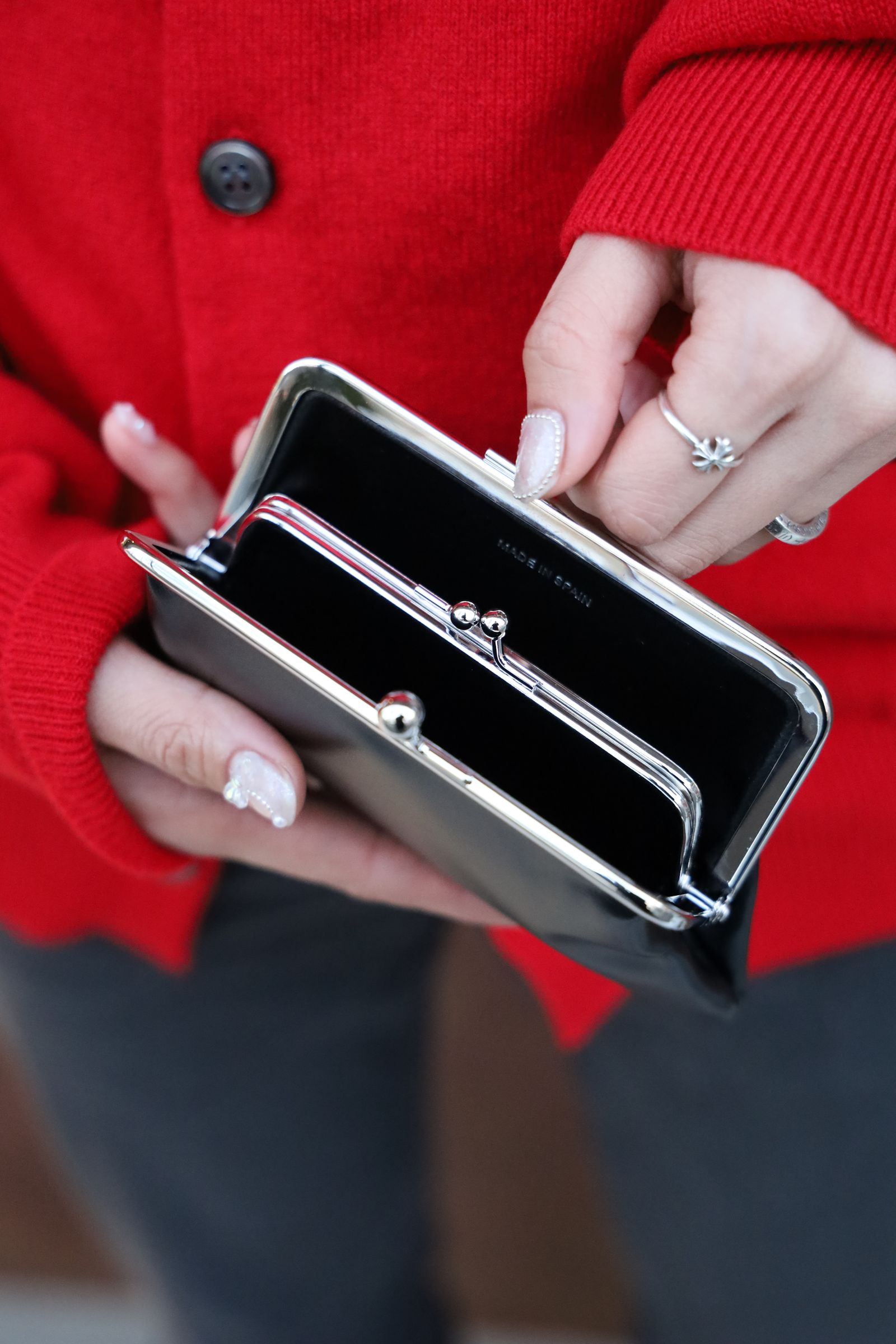 Wallet COMME des GARCONS - コムデギャルソン がま口財布 KISS CLASP