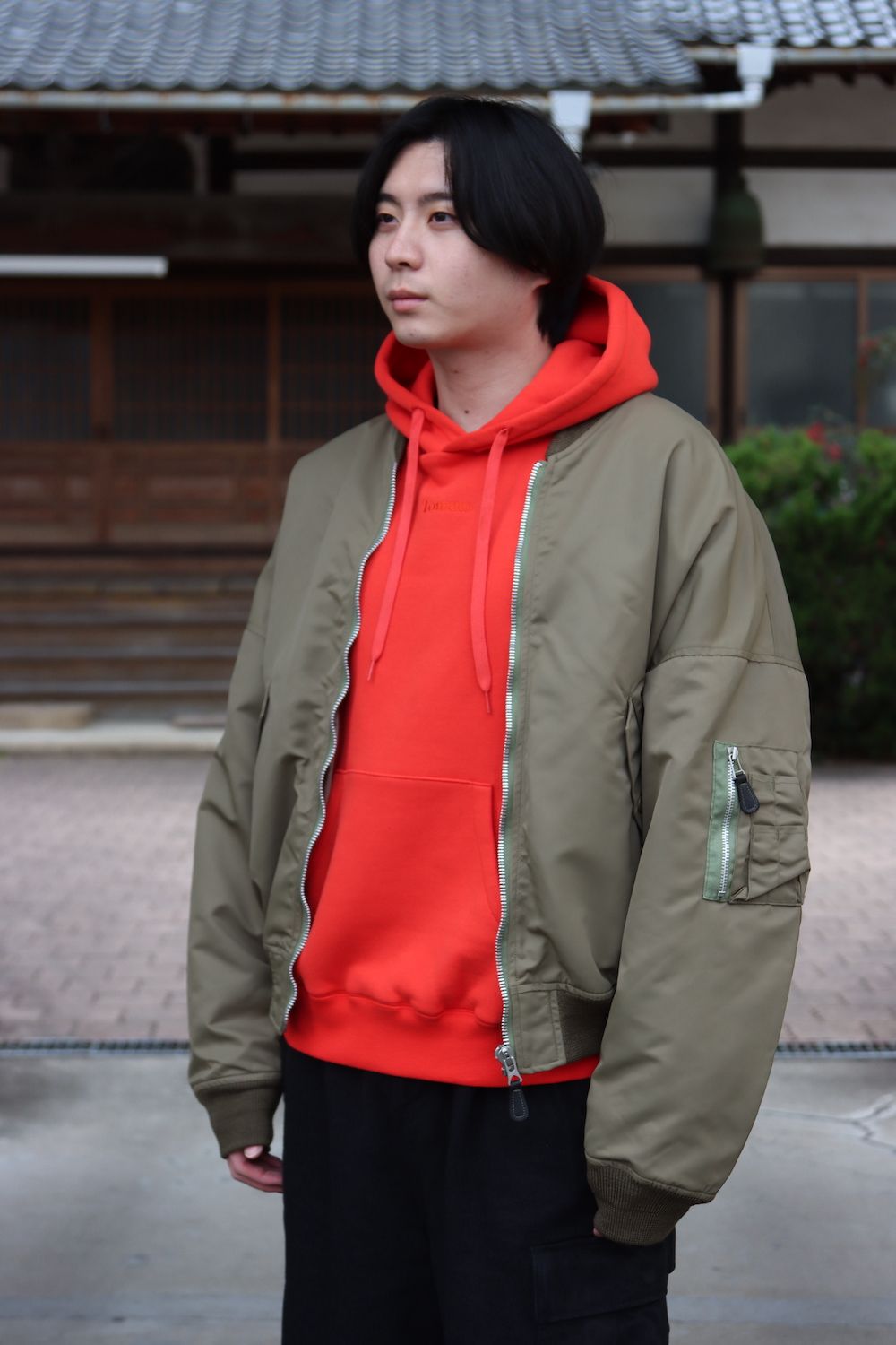 doublet VEGETABLE DYED MA-1(22SS13BL132) style.2022.1.15 | 2183 | MARK