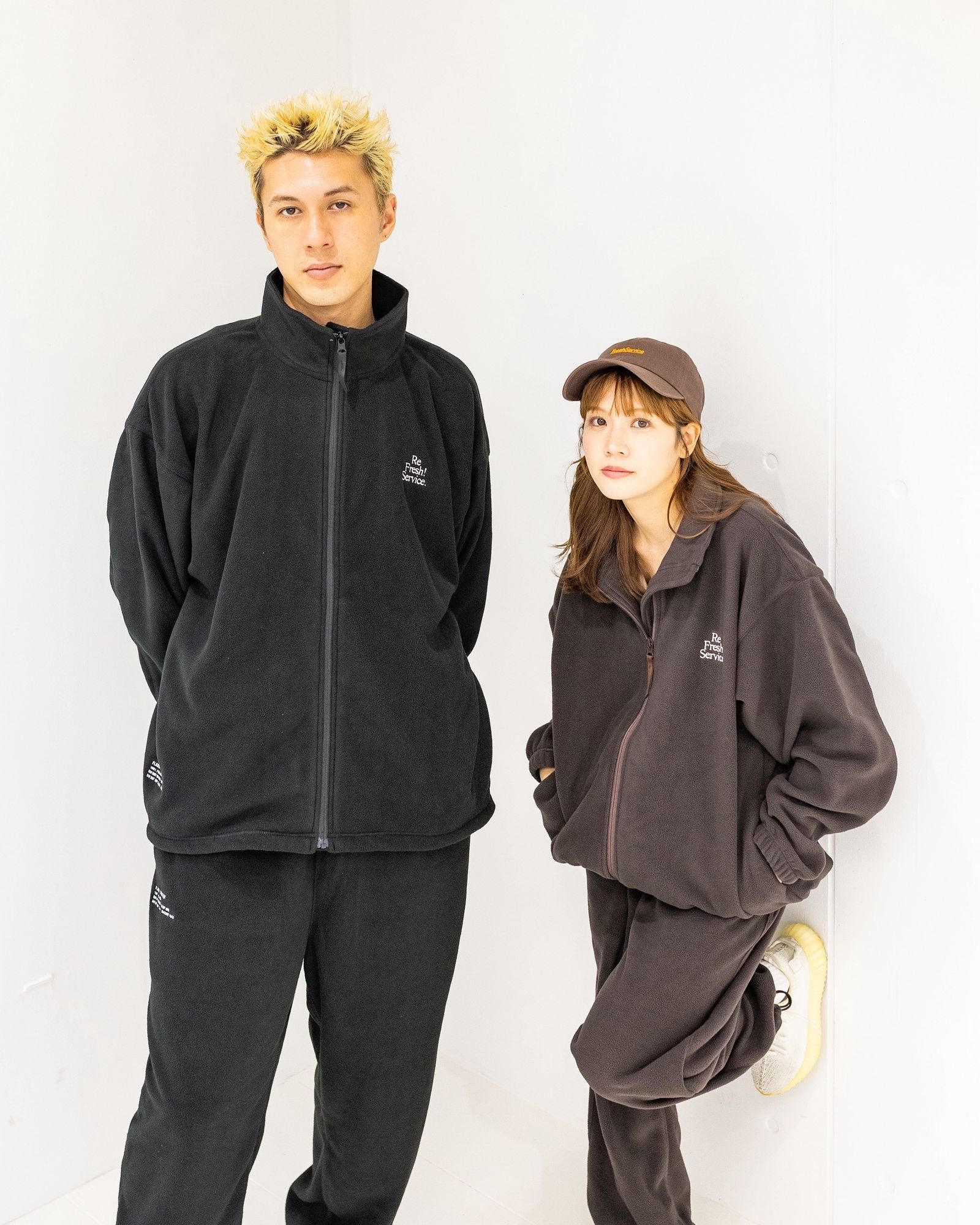 FreshService - ReFresh!Service. “FLEECE TRACK SUIT”(DARK BROWN) | MARK