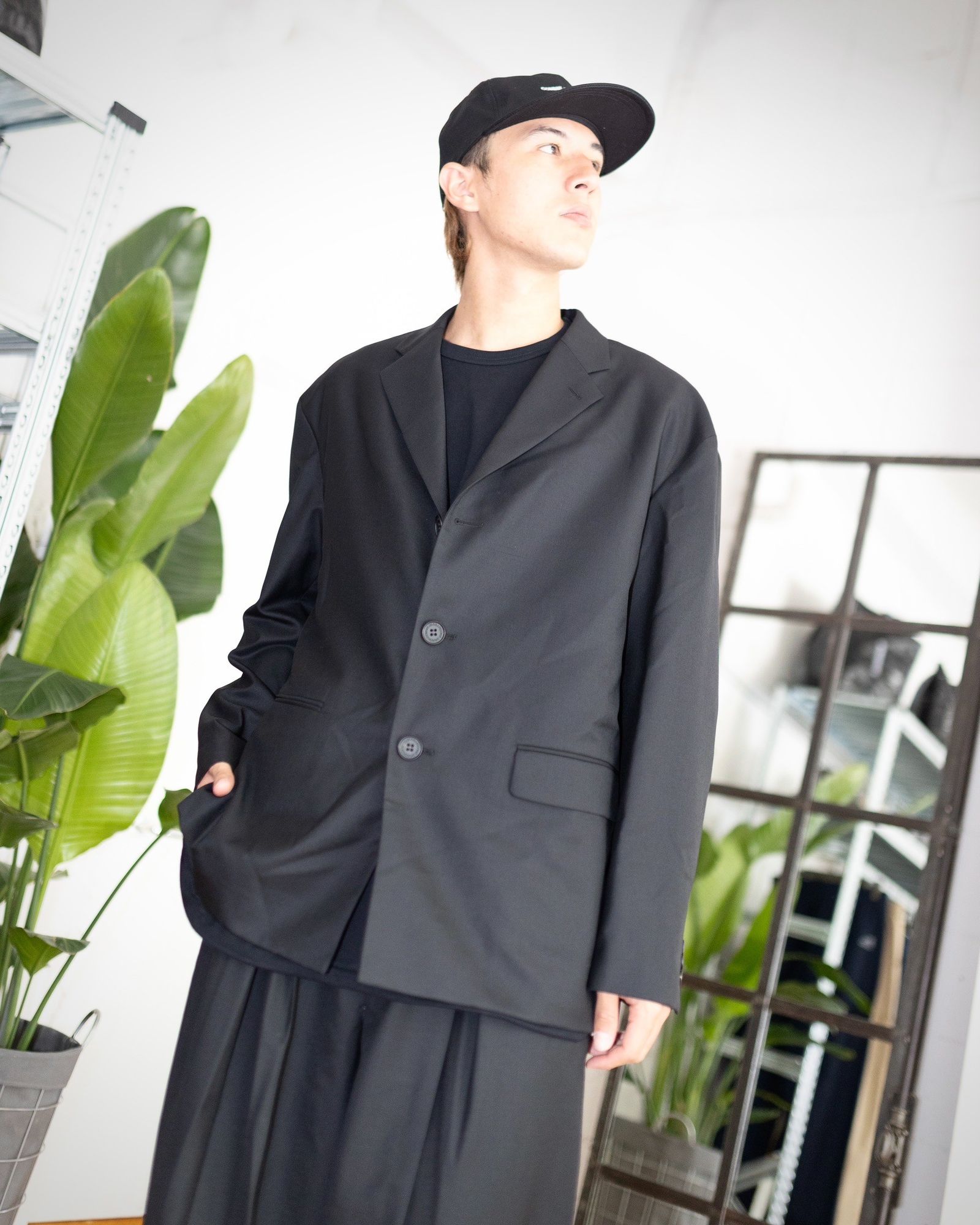 COMME des GARCONS HOMME ウールサージ3Bボタンジャケット スタイル 8