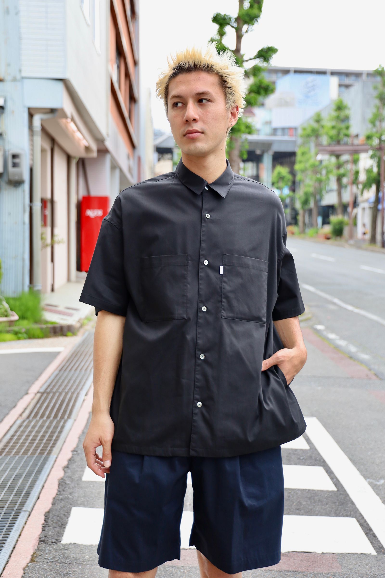 Graphpaper - グラフペーパーシャツ 25SS Solotex Twill S/S Oversized