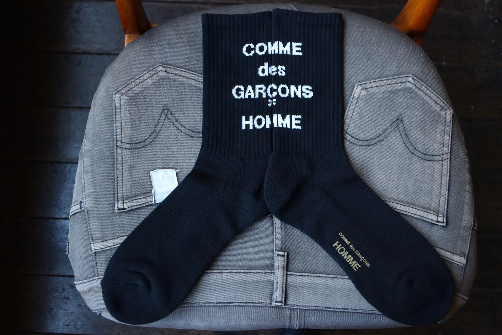 COMME des GARCONS HOMME - コムデギャルソンオム25SS ロゴソックス(HO