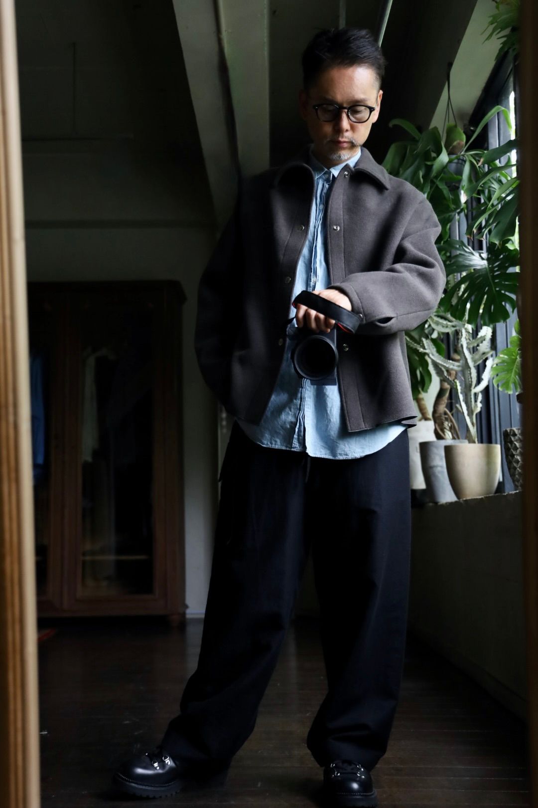 A.PRESSE - アプレッセ Cashmere Blend Work Jacket(24AAP- 01-27H