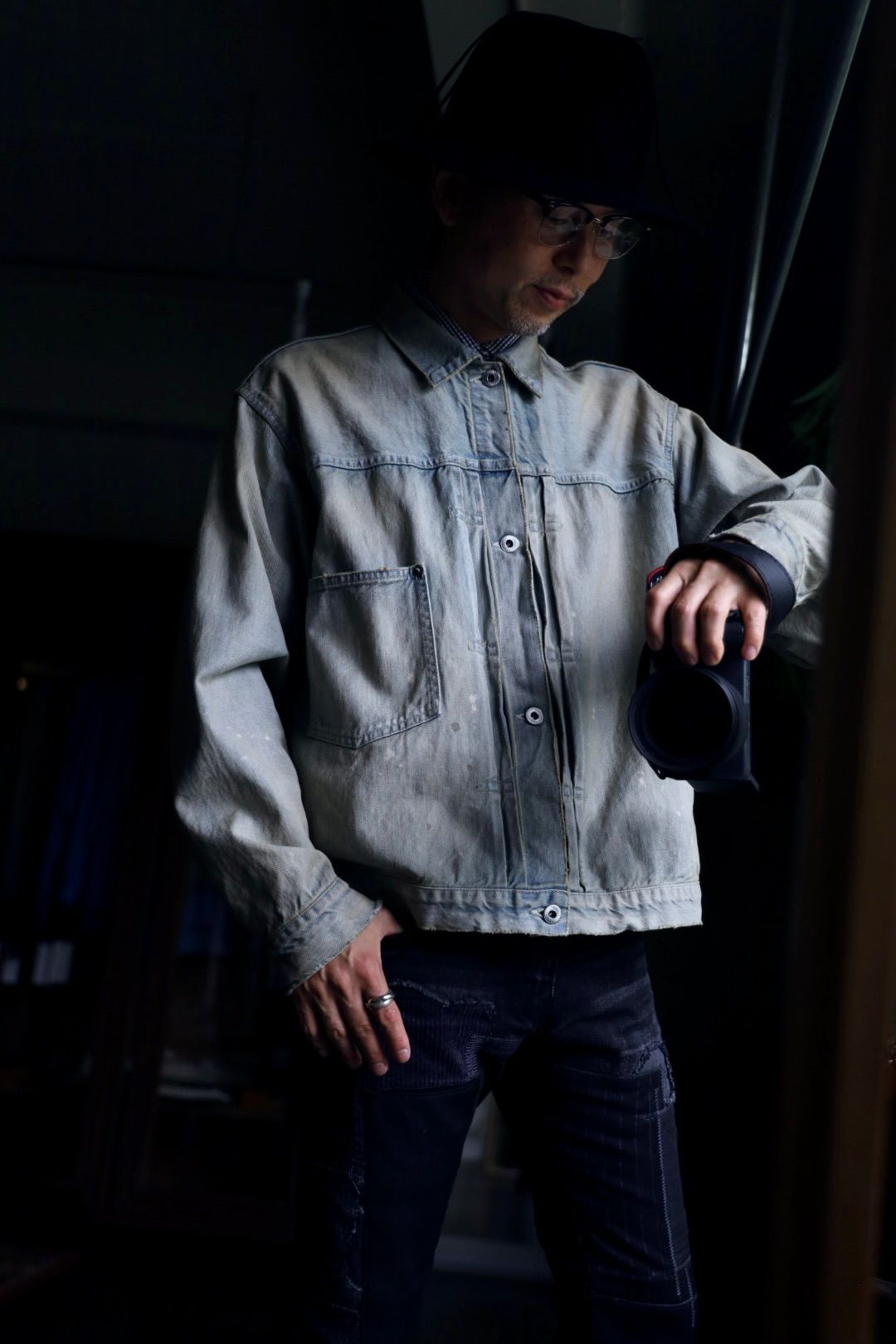 JUNYA WATANABE MANパッチワークMIXデニムパンツスタイル.2024.8.19