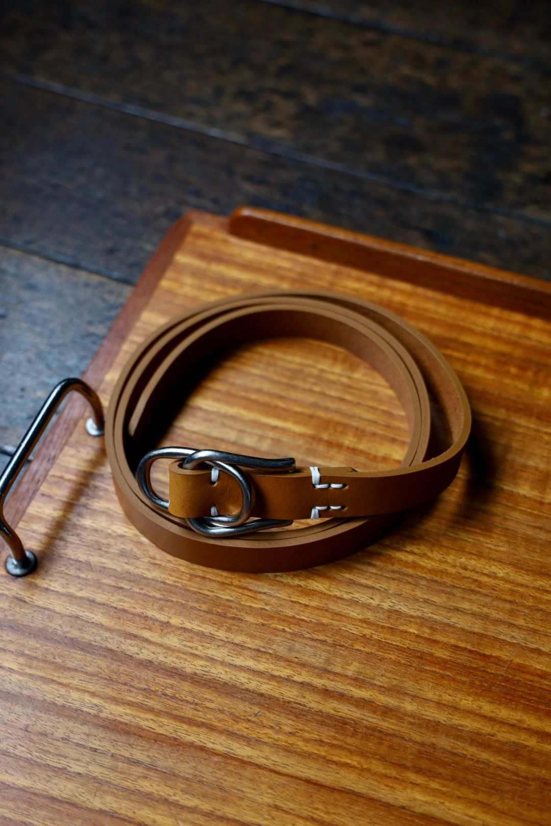 YOKE - ヨーク 25FW Double Buckel Leather Belt(YK25FW01139A)BROWN