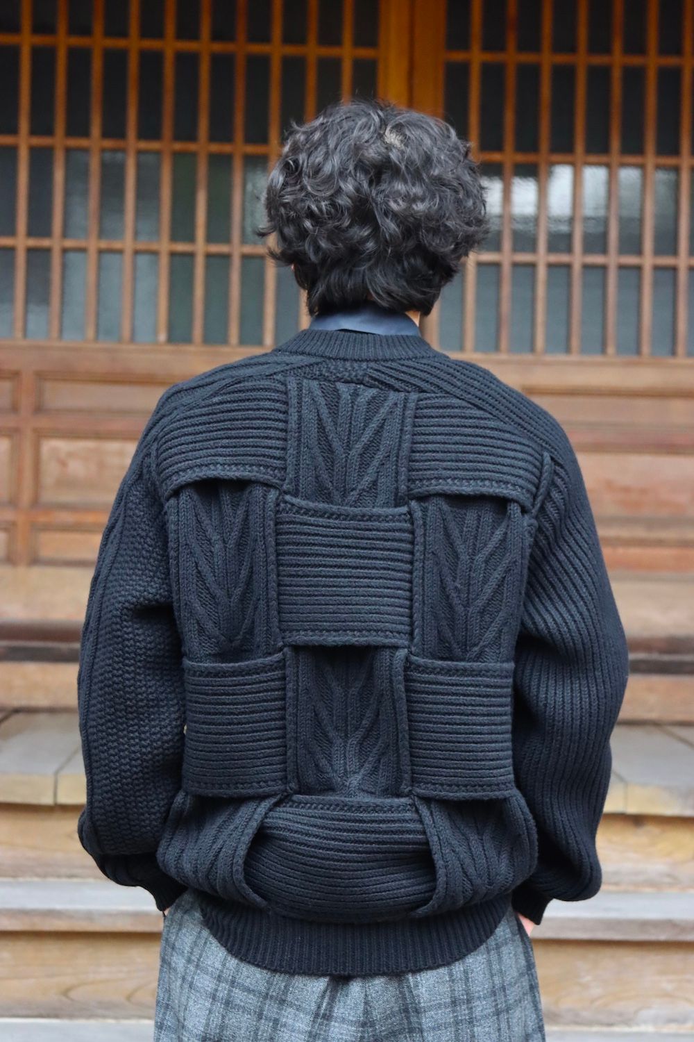 YOKE CROSSING CABLE CREW NECK KNIT(YK21AW0288S) style. 2021.11.14