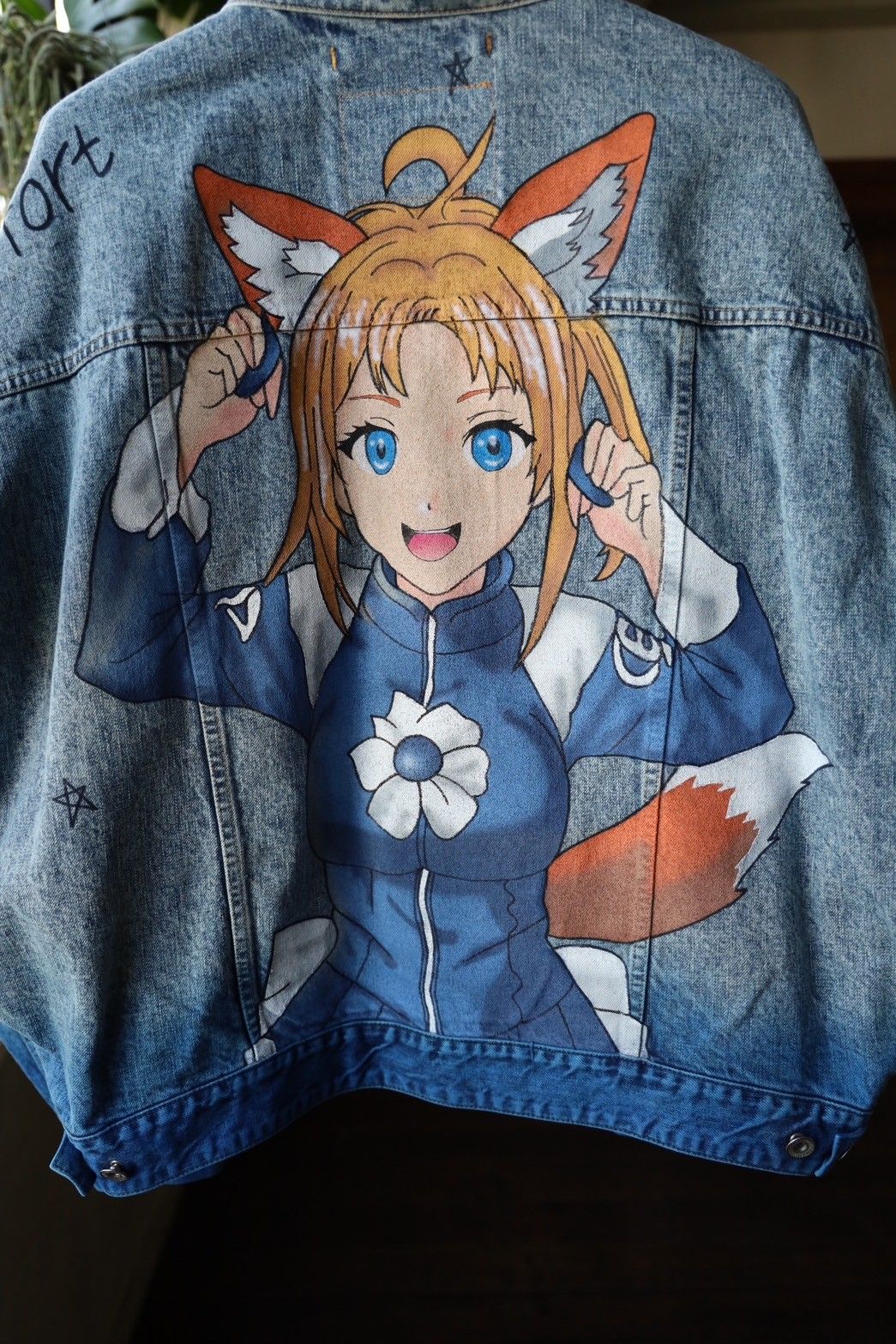 doublet - doublet 25SS ANIME HAND-PAINTING DENIM JACKET