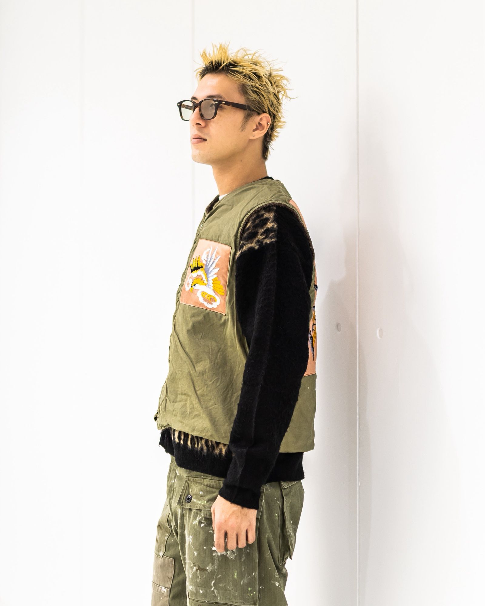 BOWWOW - BOW WOW 25FWバウワウ REMADE USN DECK VEST SUKAJAN EMB