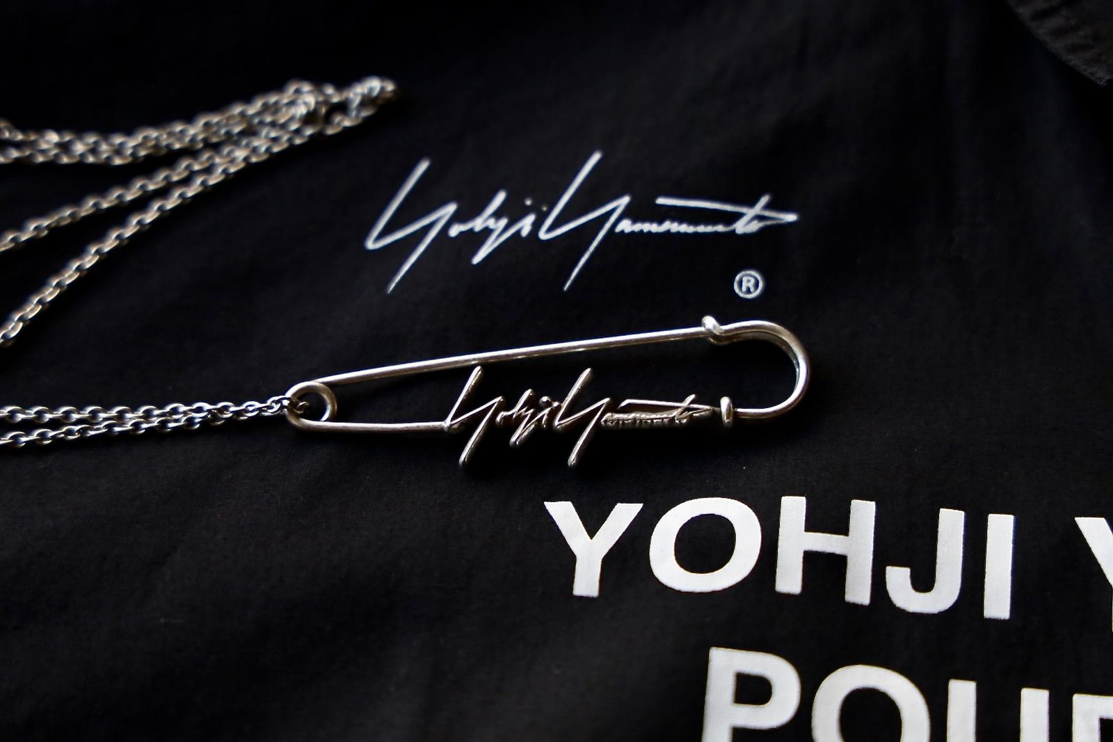 yohji yamamoto - ヨウジヤマモト ネックレス,ピンANTIQUE SV COAT