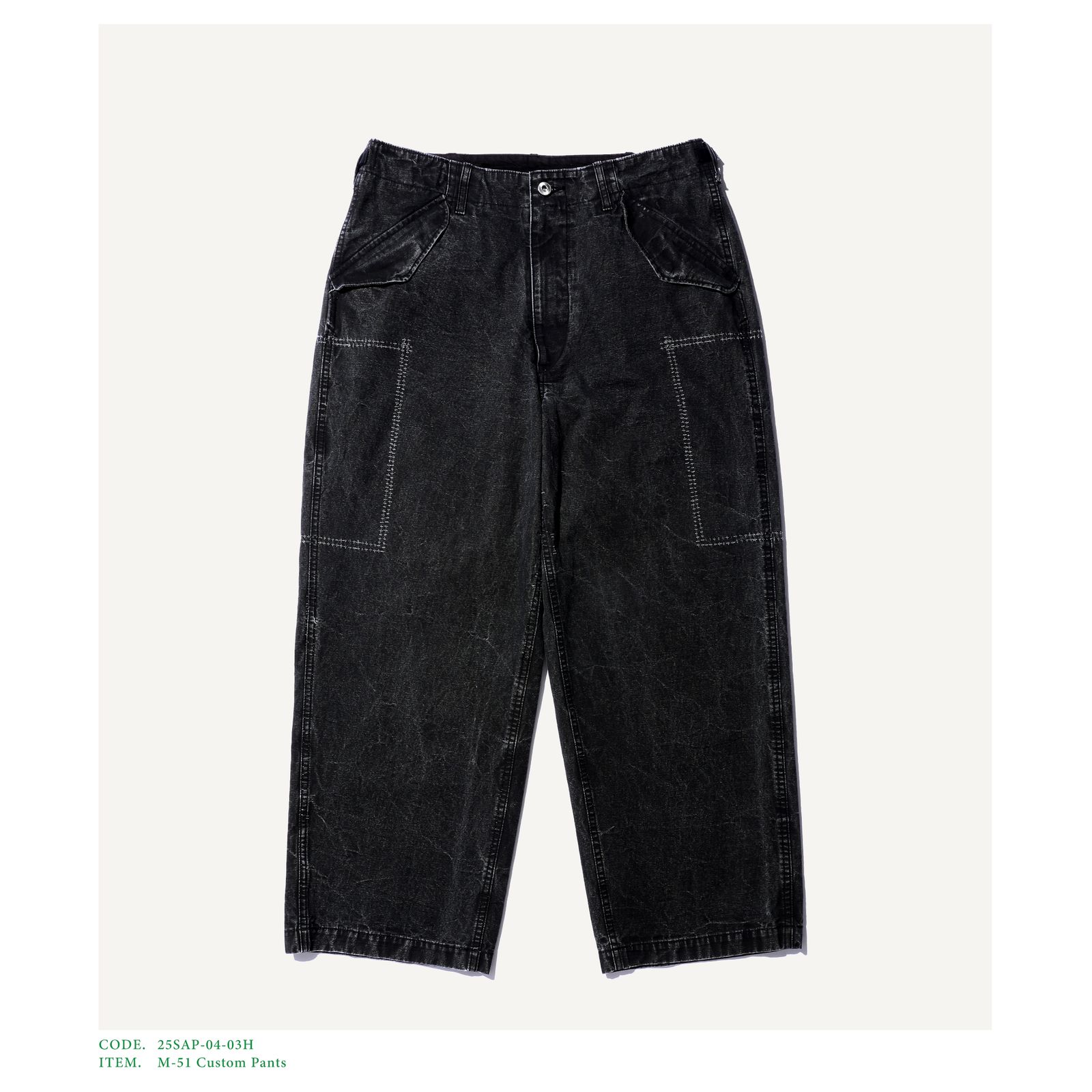 A.PRESSE - アプレッセ M-51 Custom Pants(25SAP-04-03H) BLACK | MARK